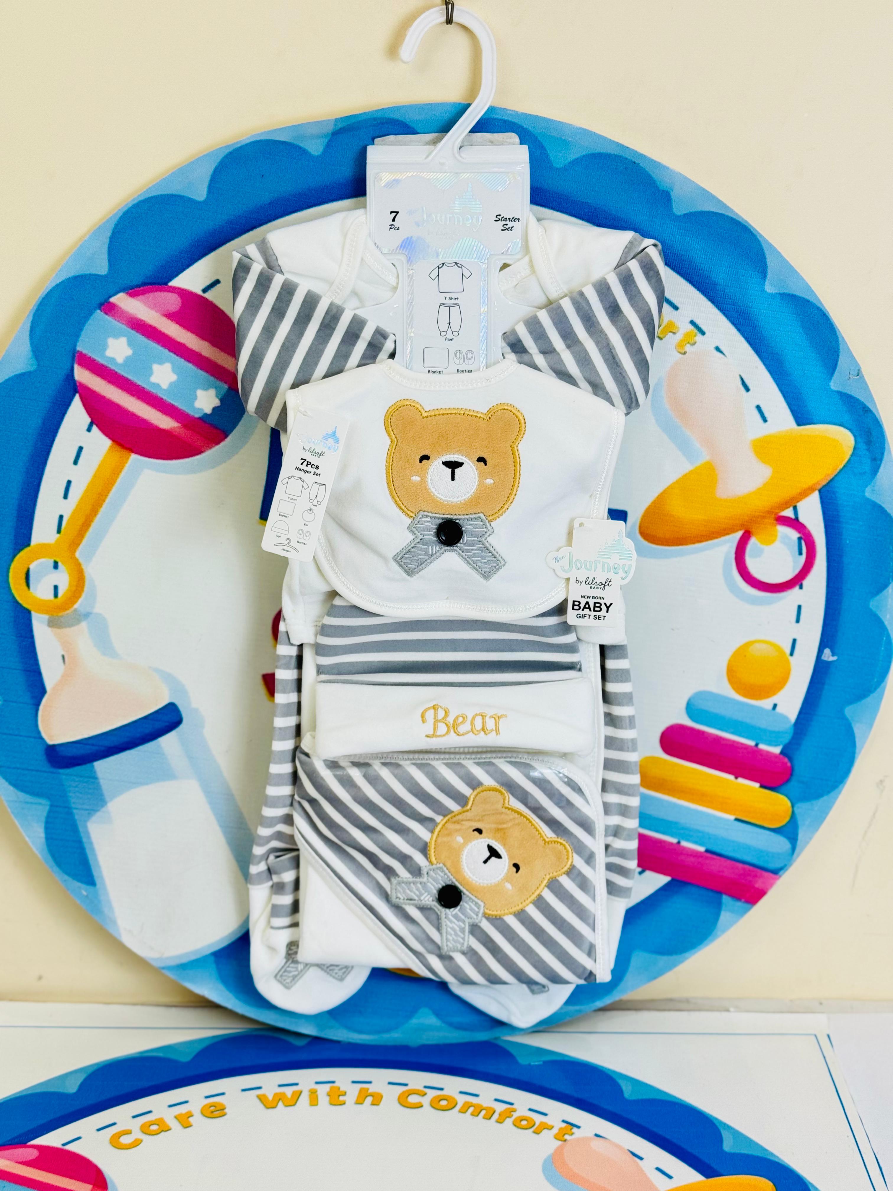 7 Pcs Winter velvet Baby Starter Set – Warm & Cozy