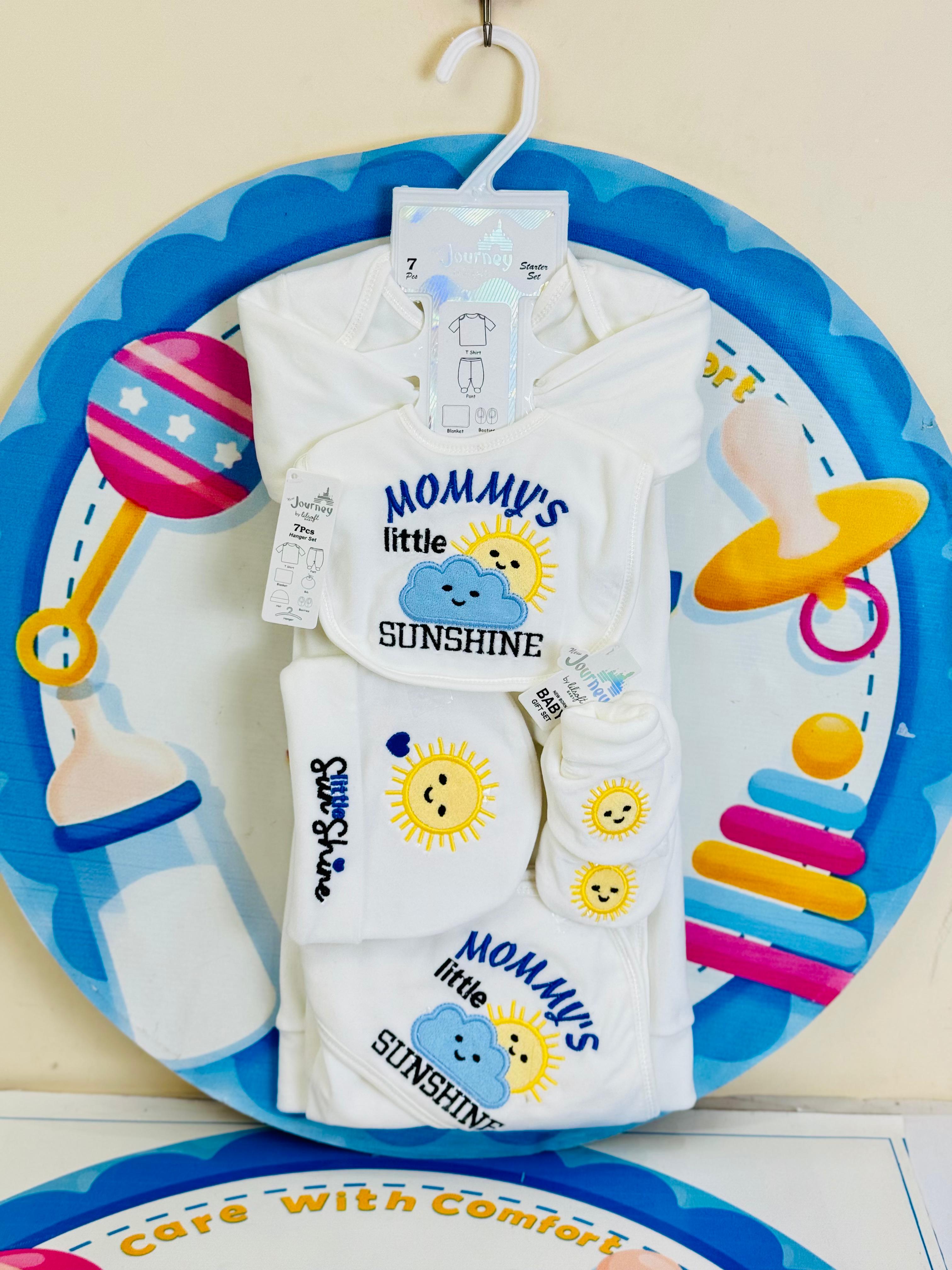 7 Pcs Winter velvet Baby Starter Set – Warm & Cozy