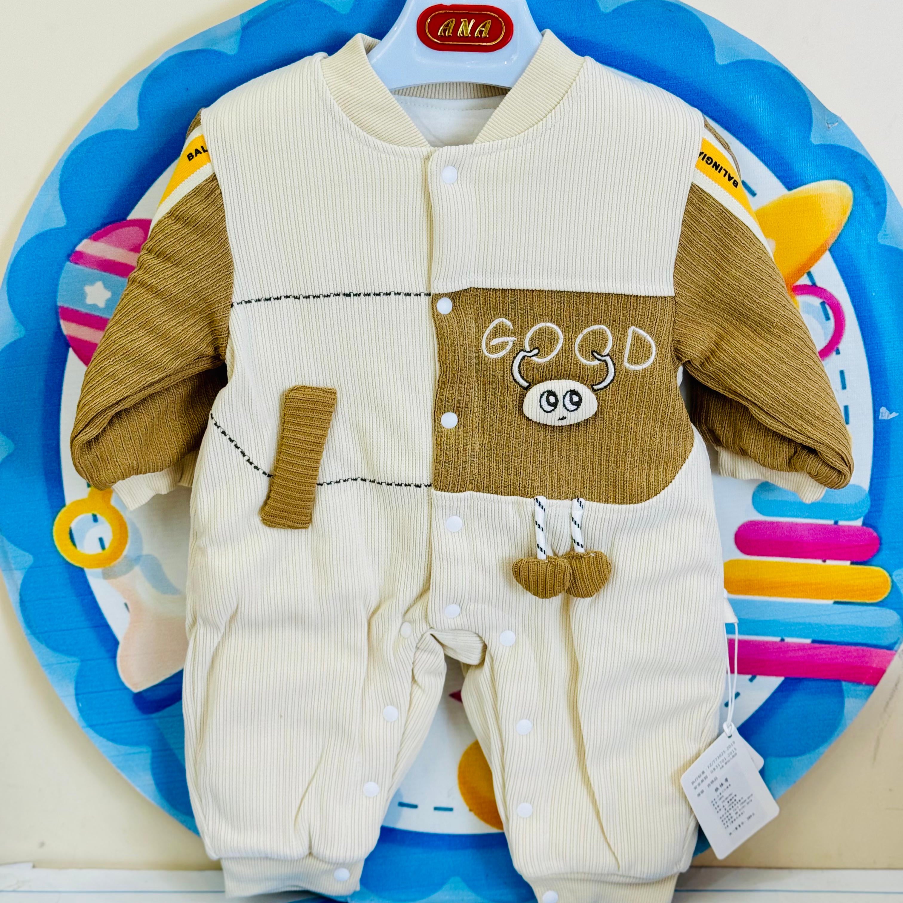 Baby Quilted Foaming Winter Rompers – Cozy & Stylish