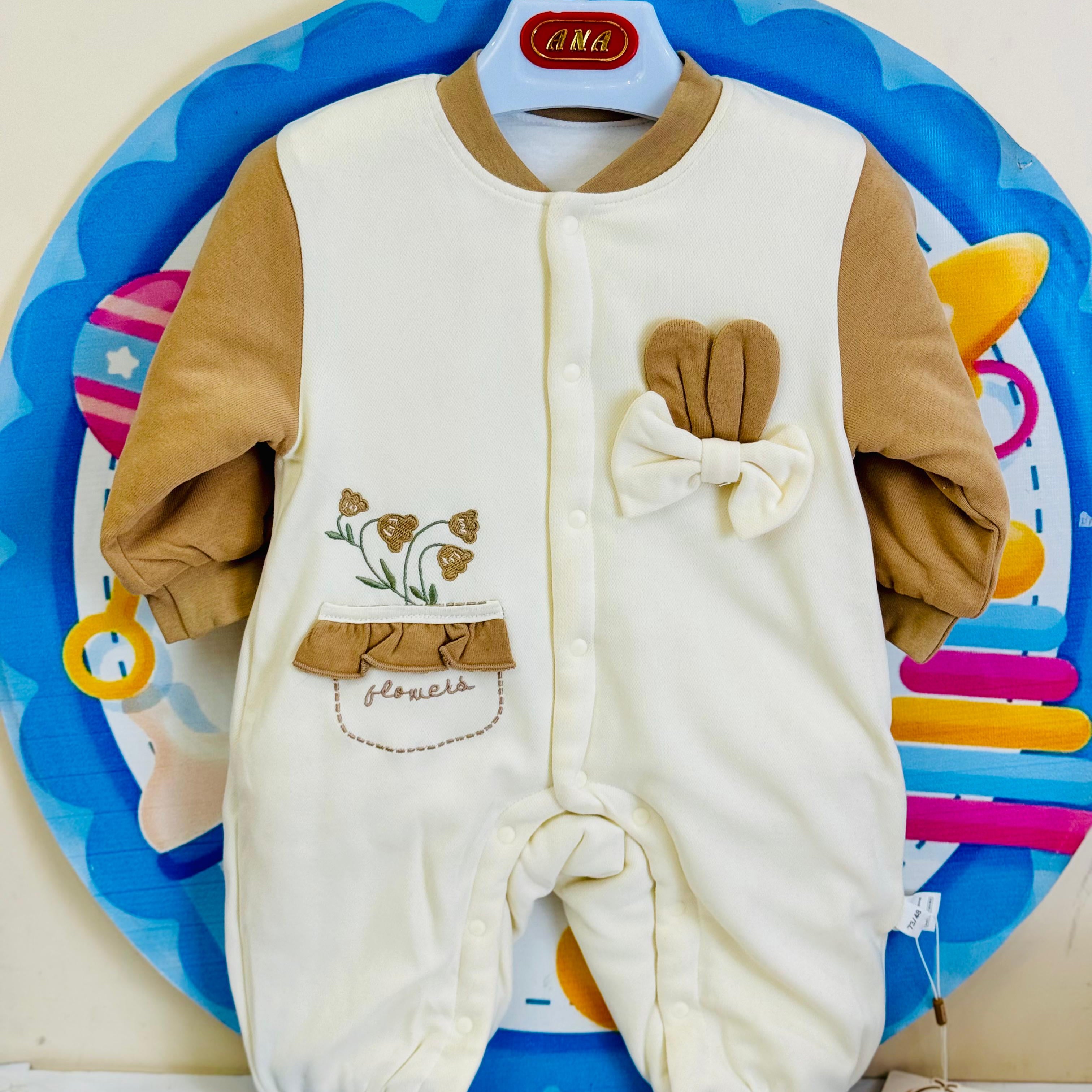 Baby Quilted Foaming Winter Rompers – Cozy & Stylish