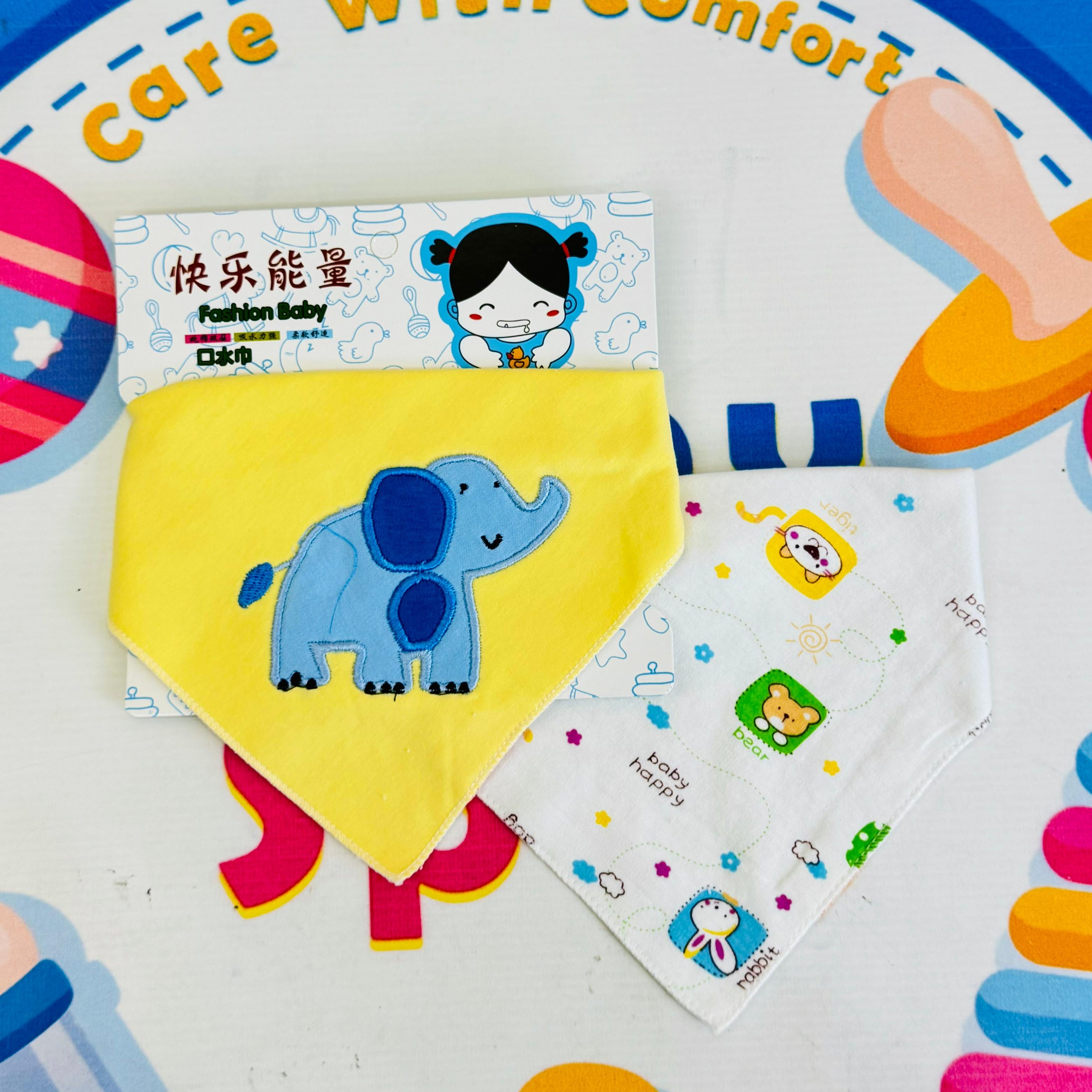 Baby Premium Bandana Bibs – Set of 2