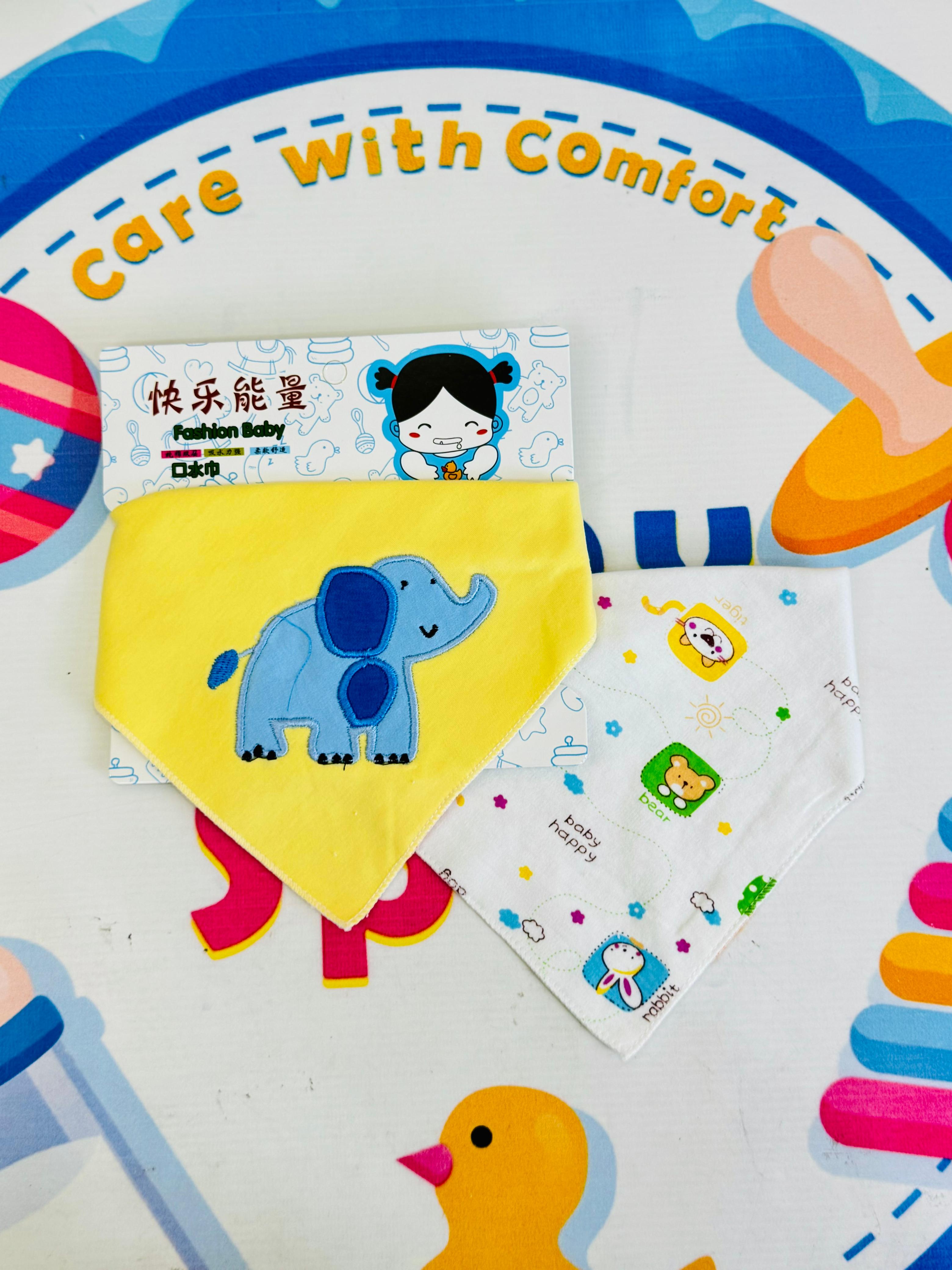 Baby Premium Bandana Bibs – Set of 2