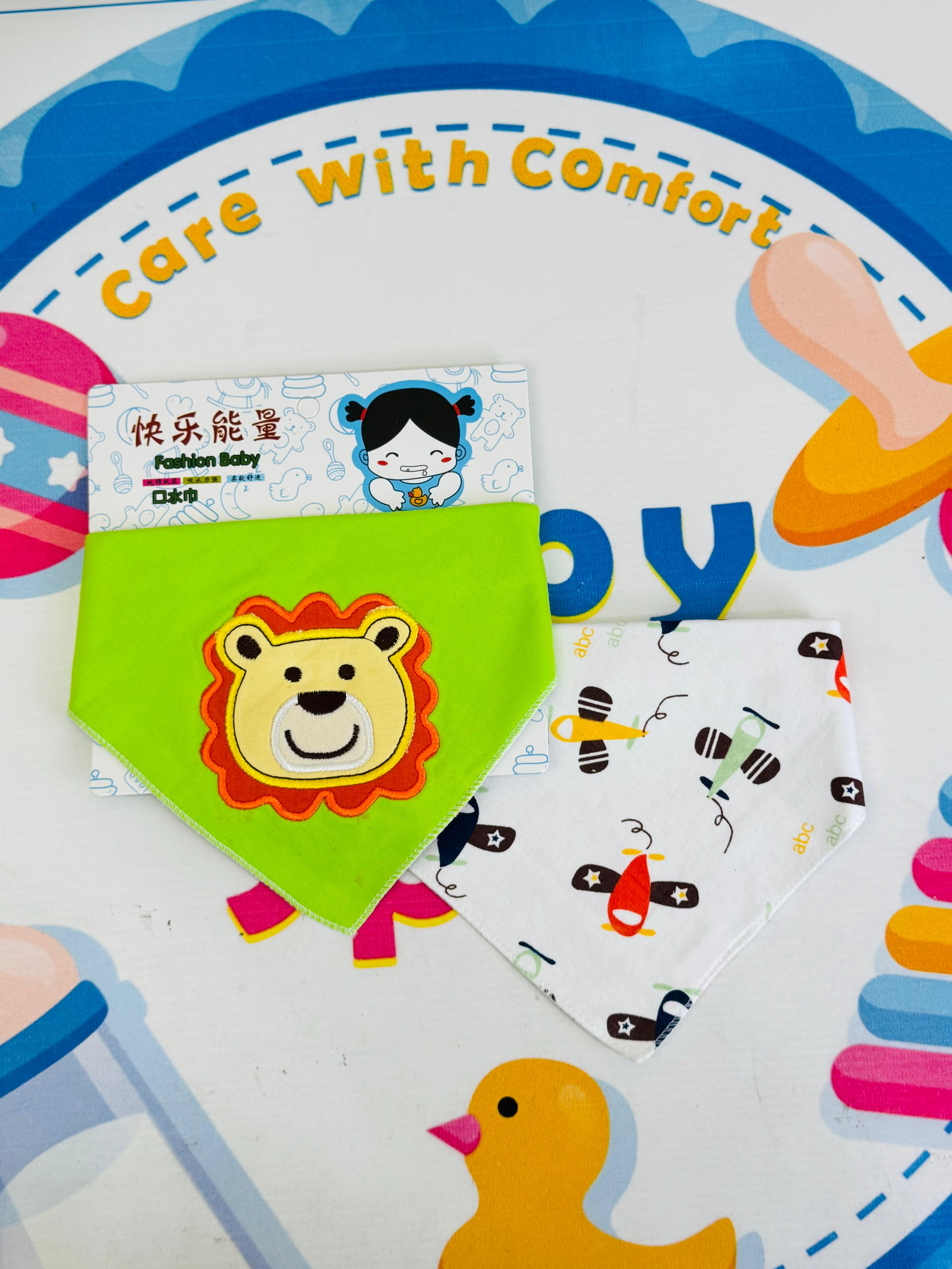 Baby Premium Bandana Bibs – Set of 2