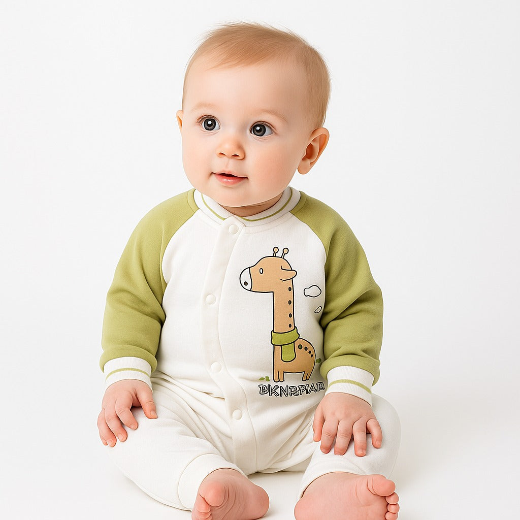 Baby Quilted Foaming Winter Rompers – Cozy & Stylish