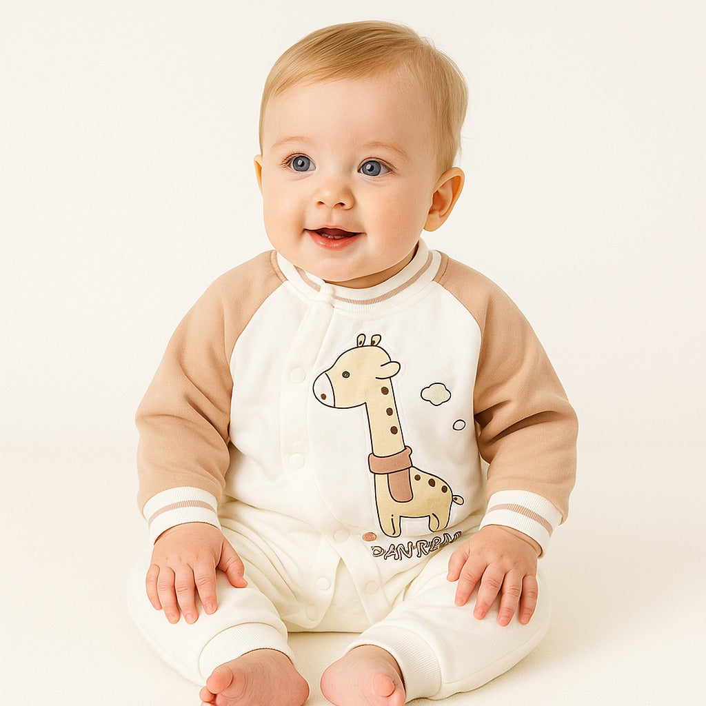 Baby Quilted Foaming Winter Rompers – Cozy & Stylish