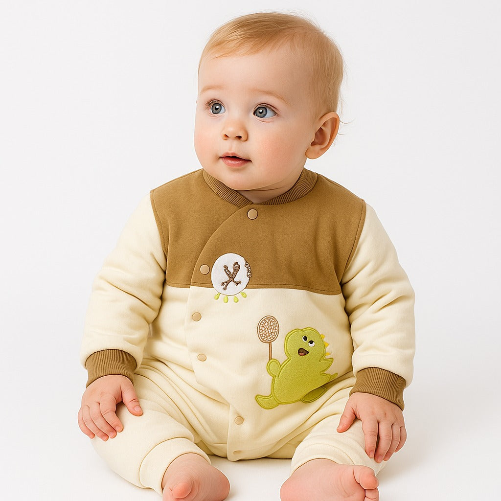 Baby Quilted Foaming Winter Rompers – Cozy & Stylish