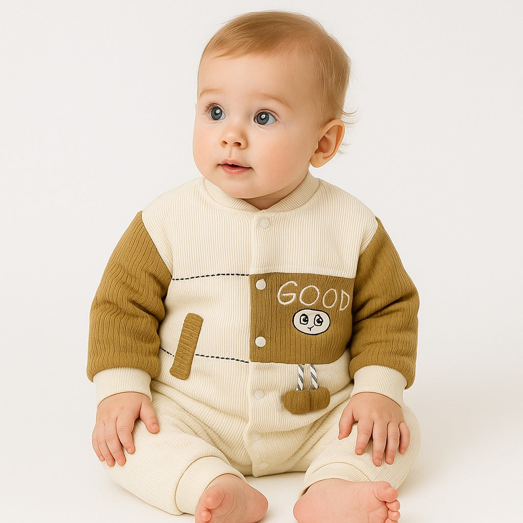 Baby Quilted Foaming Winter Rompers – Cozy & Stylish