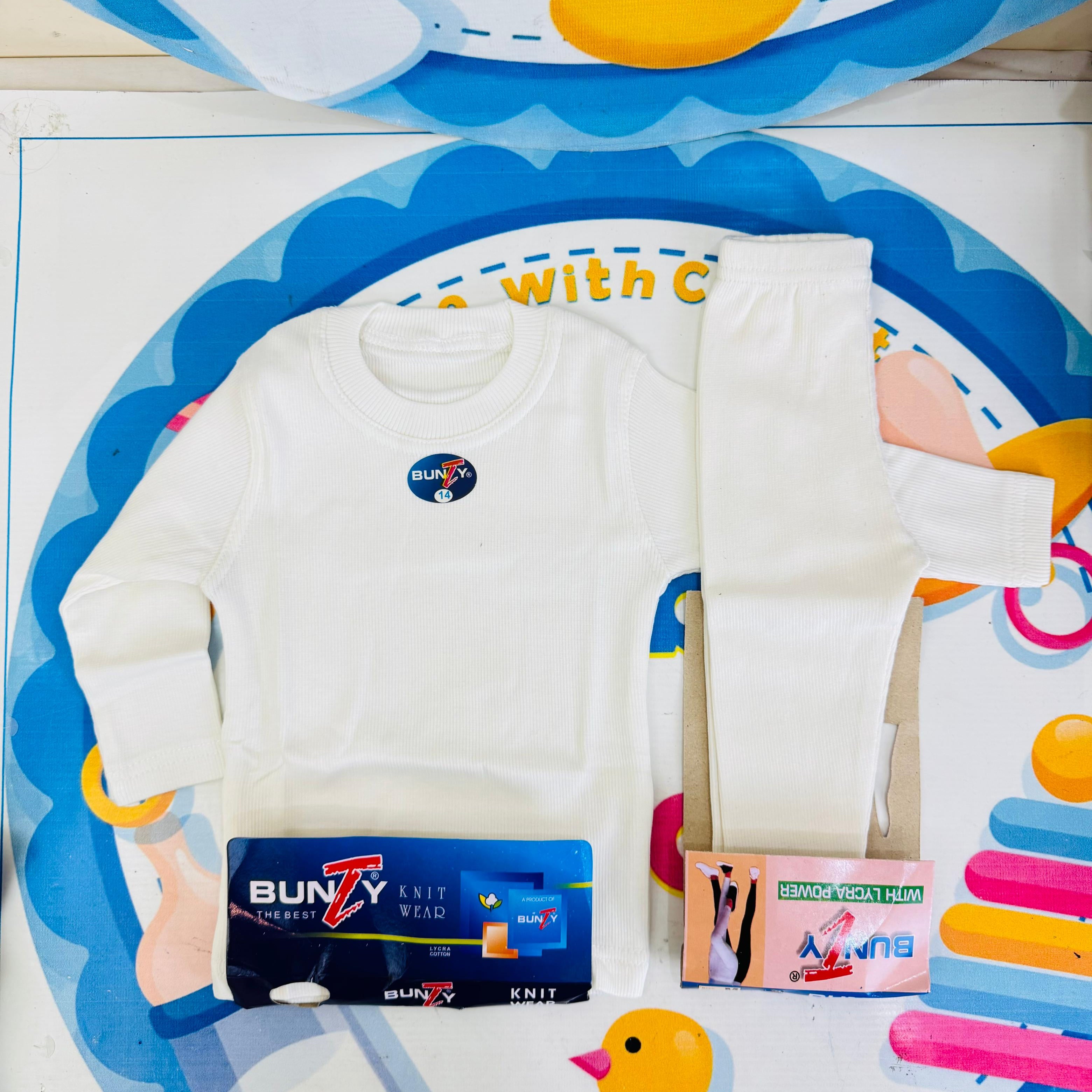 Baby Winter Thermal Suits – Offwhite