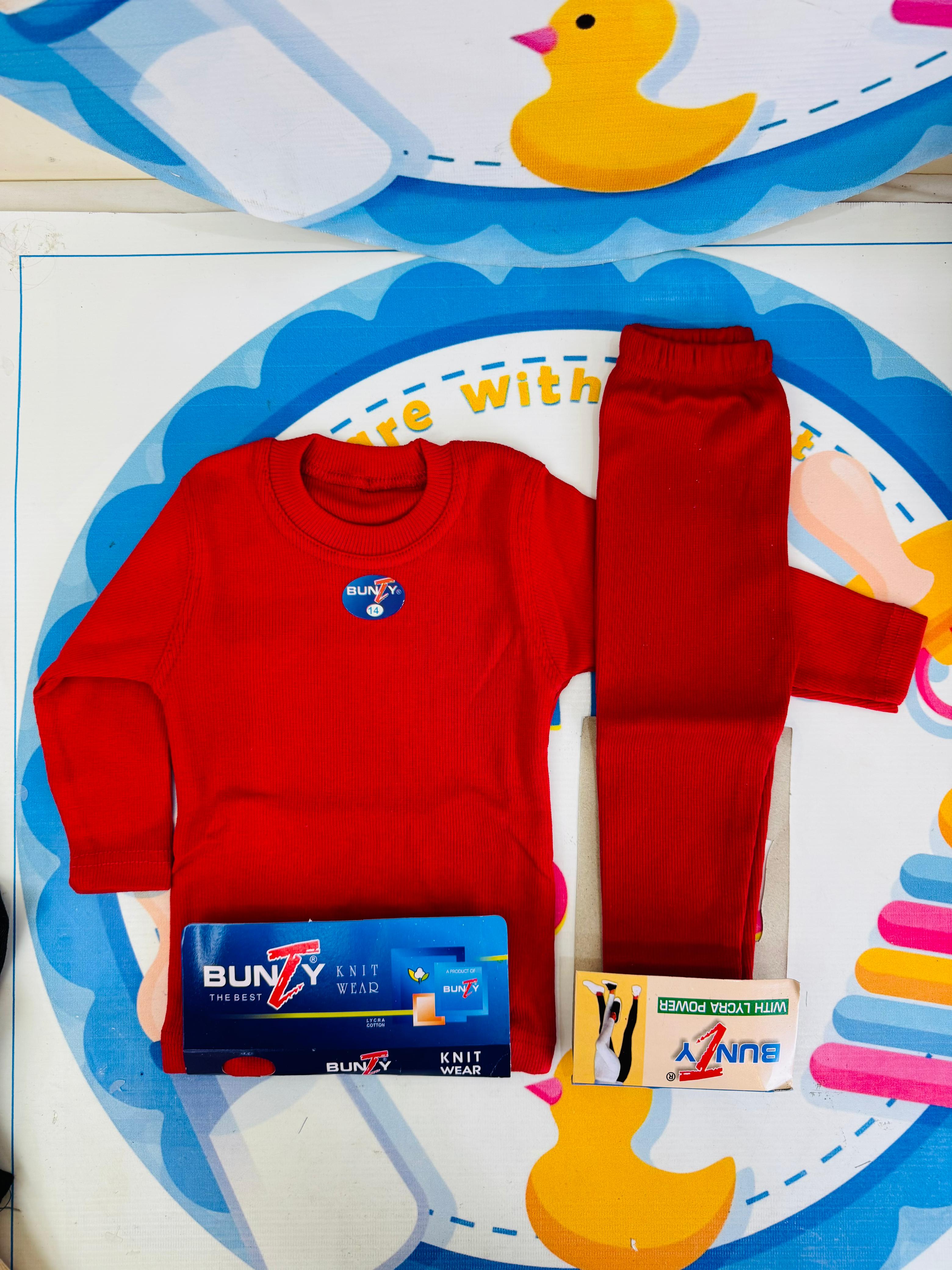 Baby Winter Thermal Suits – Red