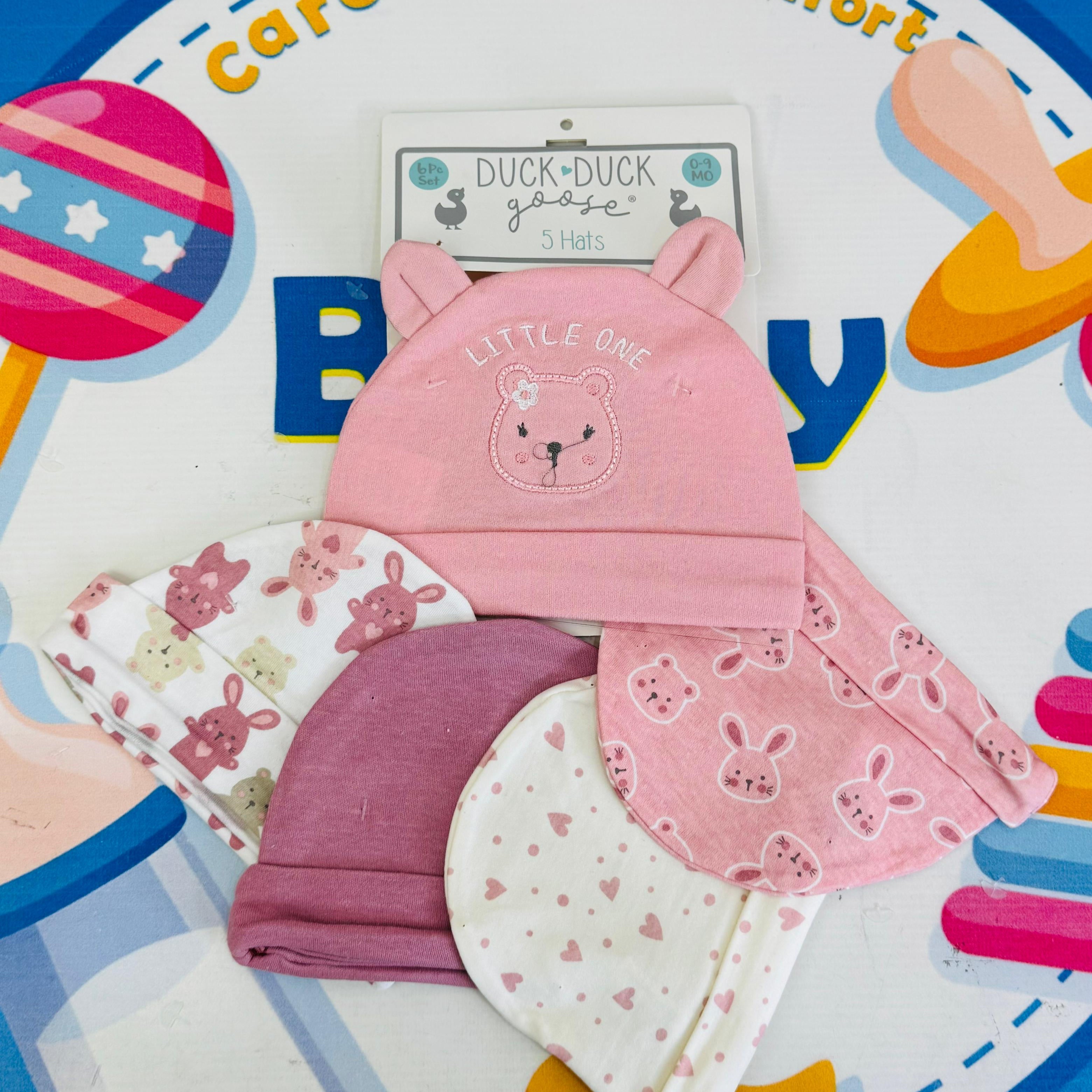 Hudson Baby Summer Caps – Pack of 5 | Unisex Collection