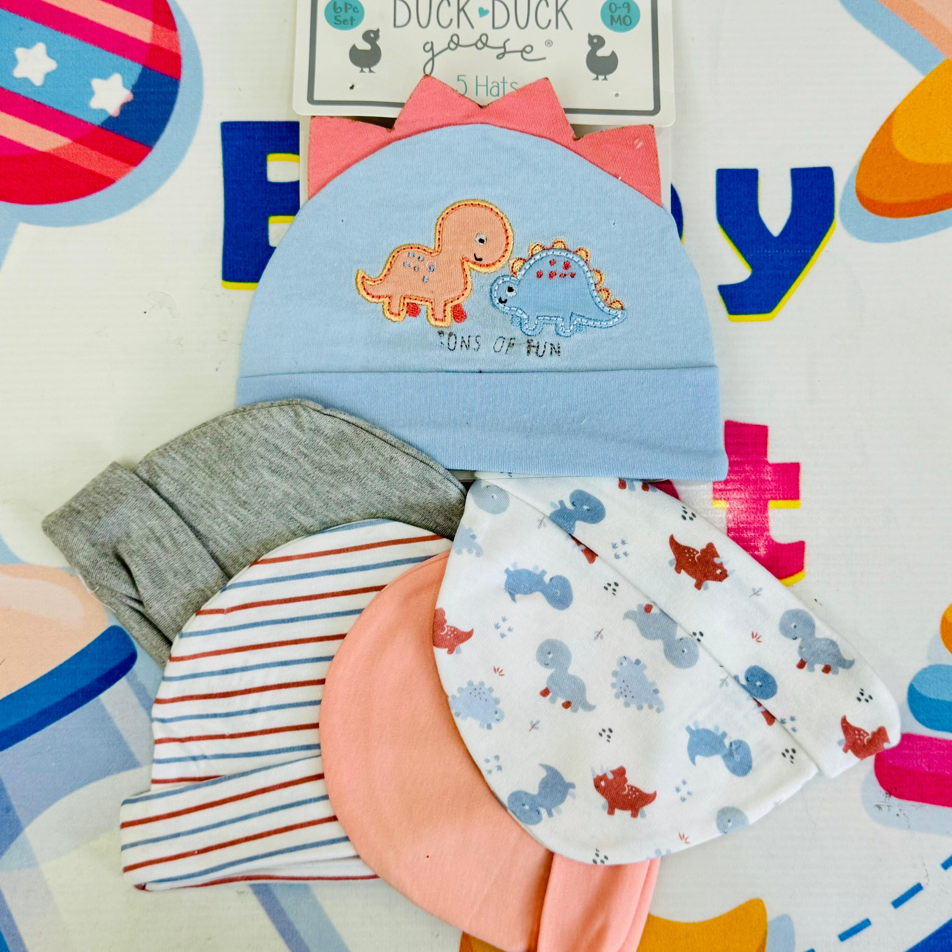 Hudson Baby Summer Caps – Pack of 5 | Unisex Collection