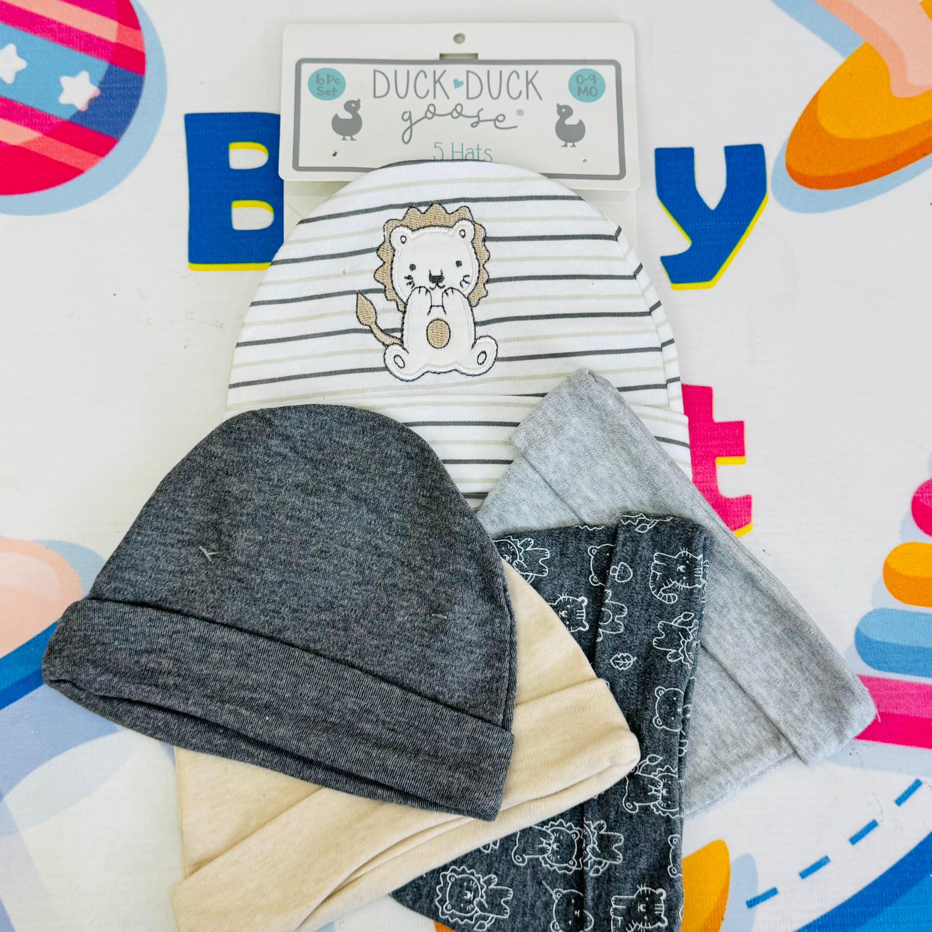 Hudson Baby Summer Caps – Pack of 5 | Unisex Collection