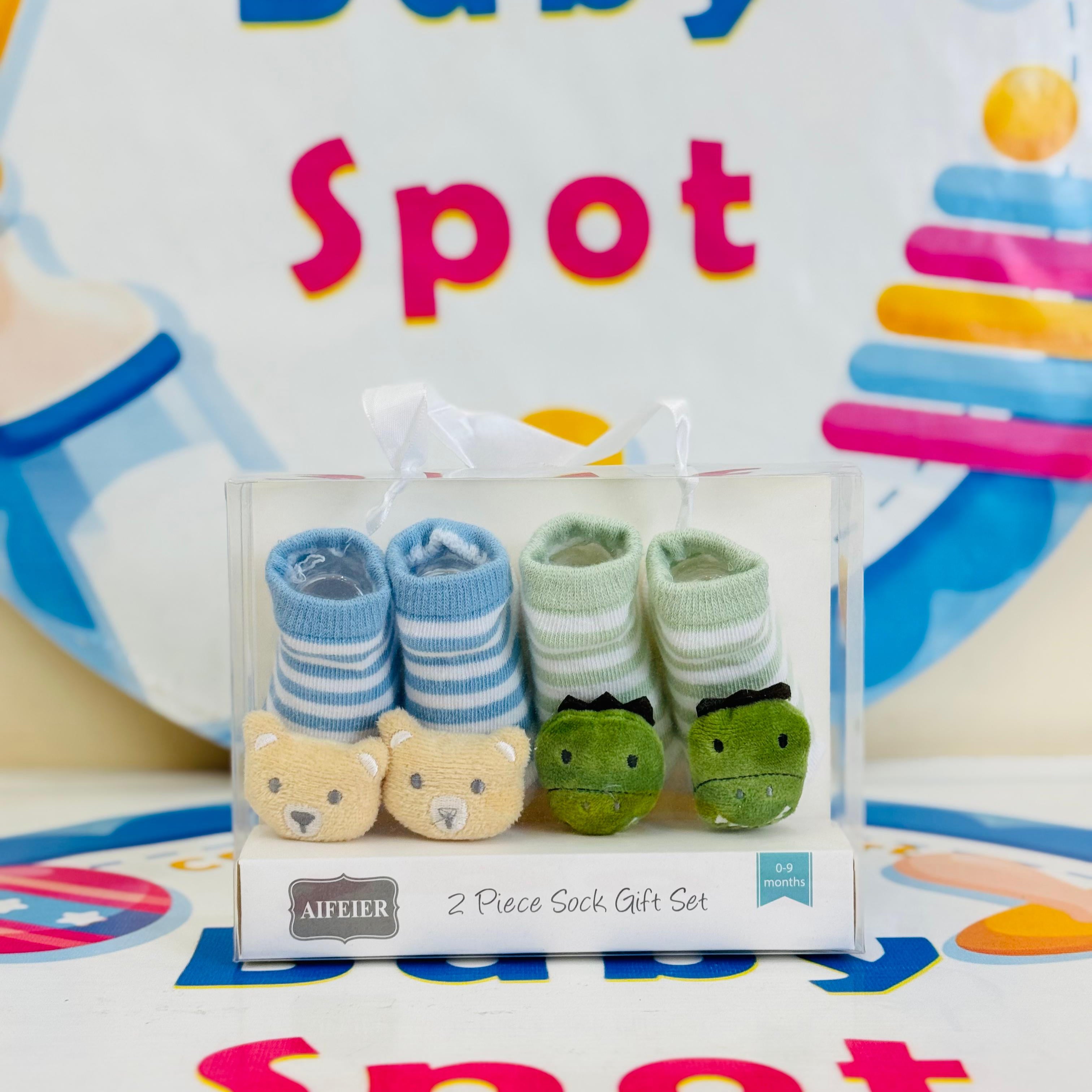 AIFEIER Branded Pack of 2 Socks Botties