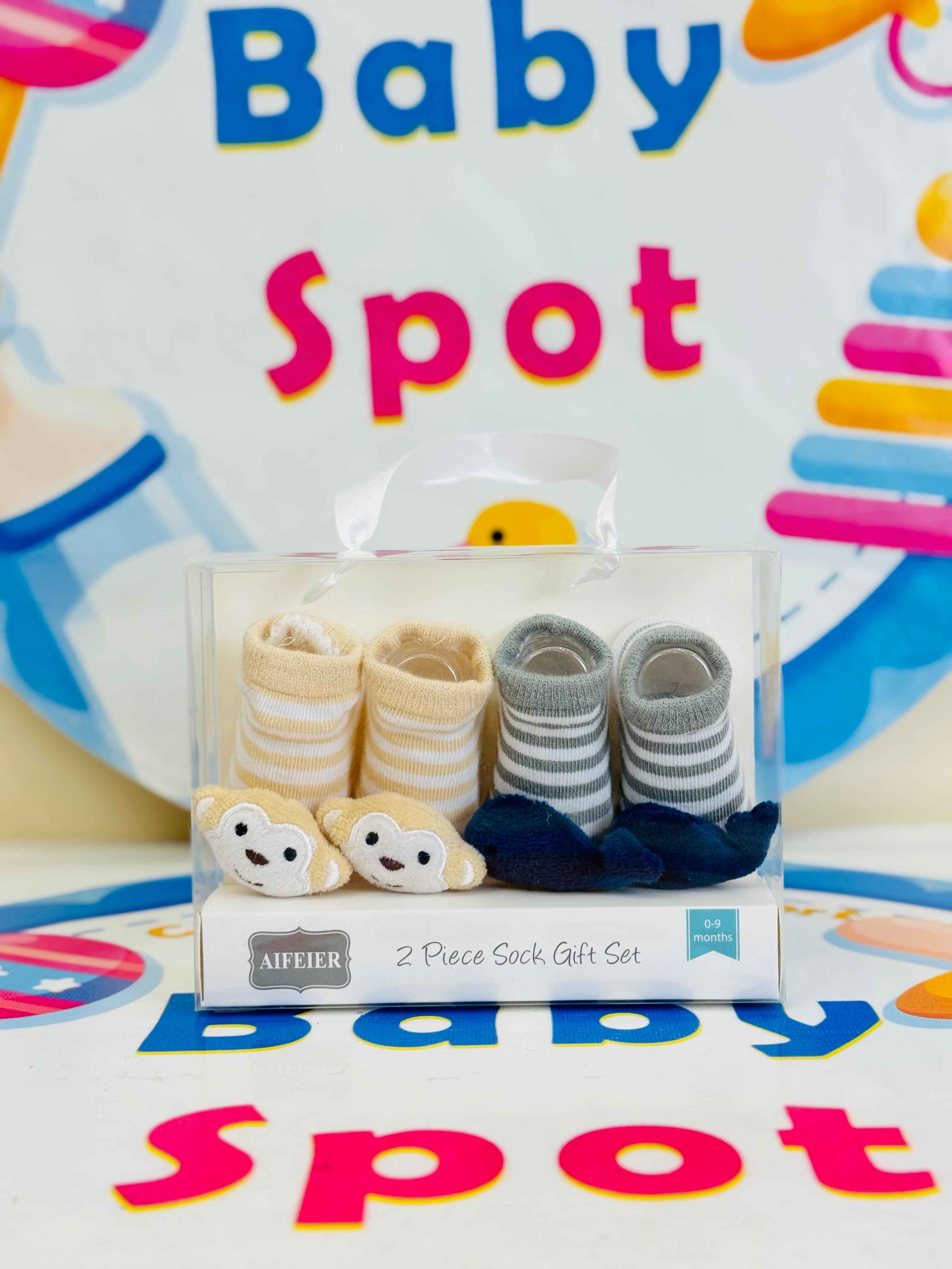 AIFEIER Branded Pack of 2 Socks Botties