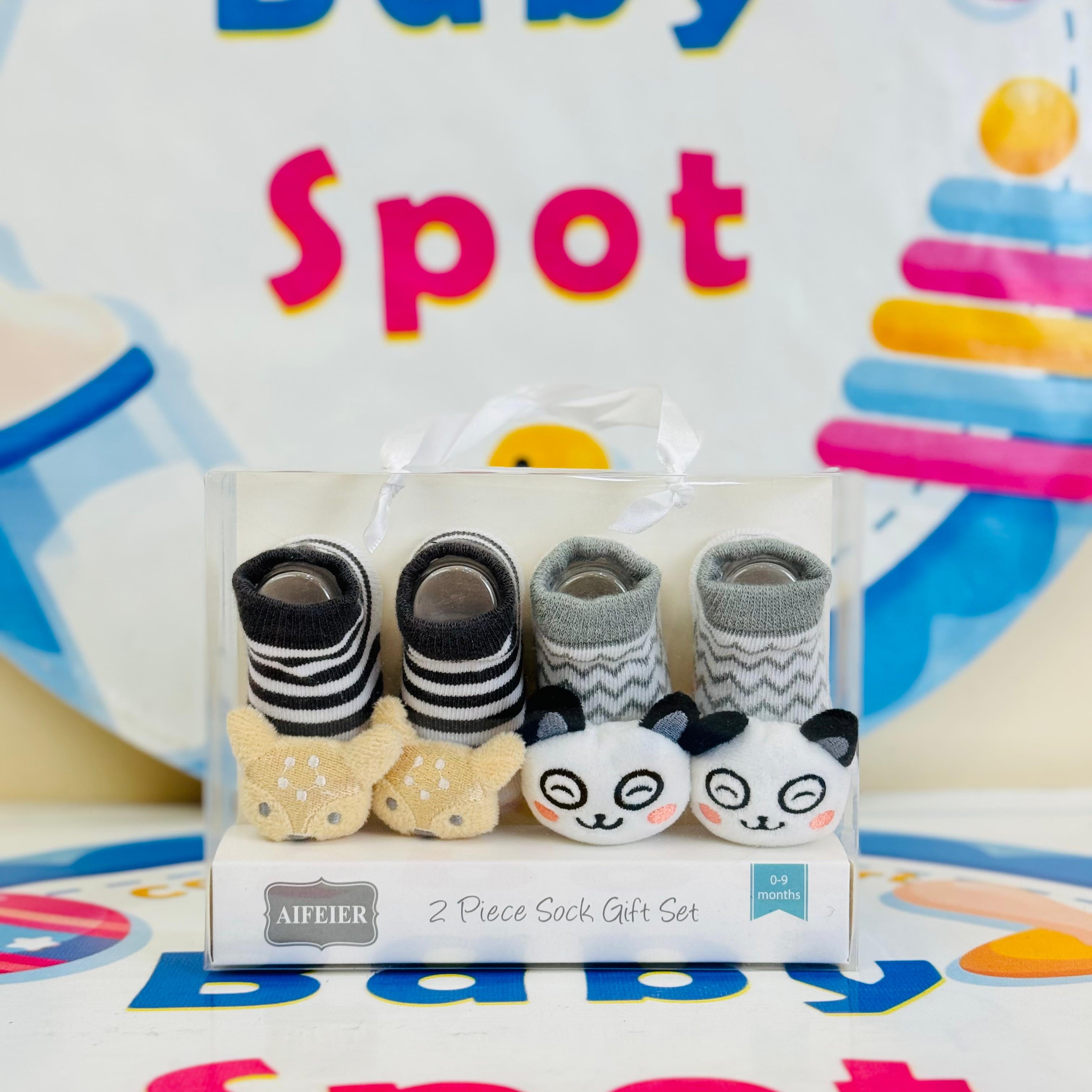 AIFEIER Branded Pack of 2 Socks Botties