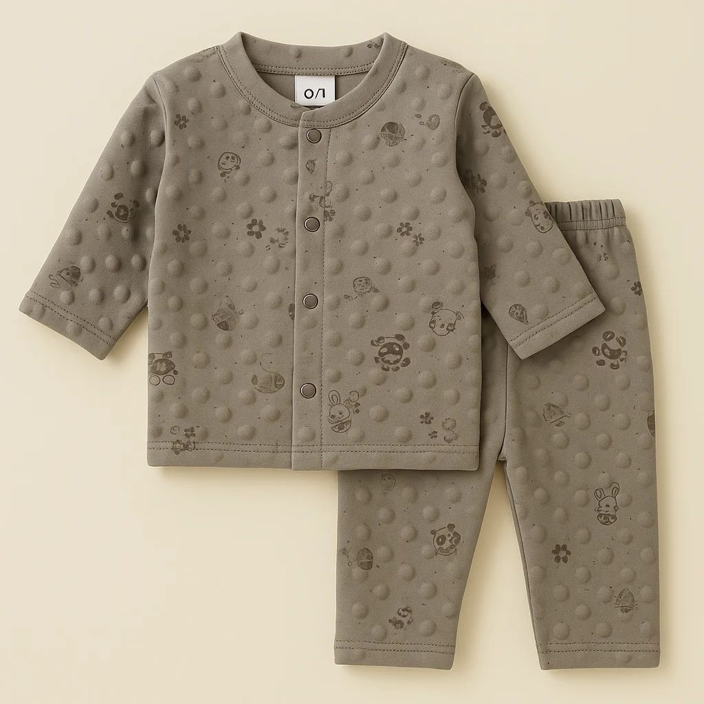 Winter Fleece 2 pc baby suits