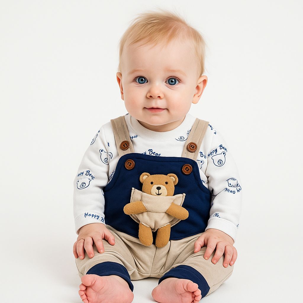 Türkish Velvet style duangaree romper set