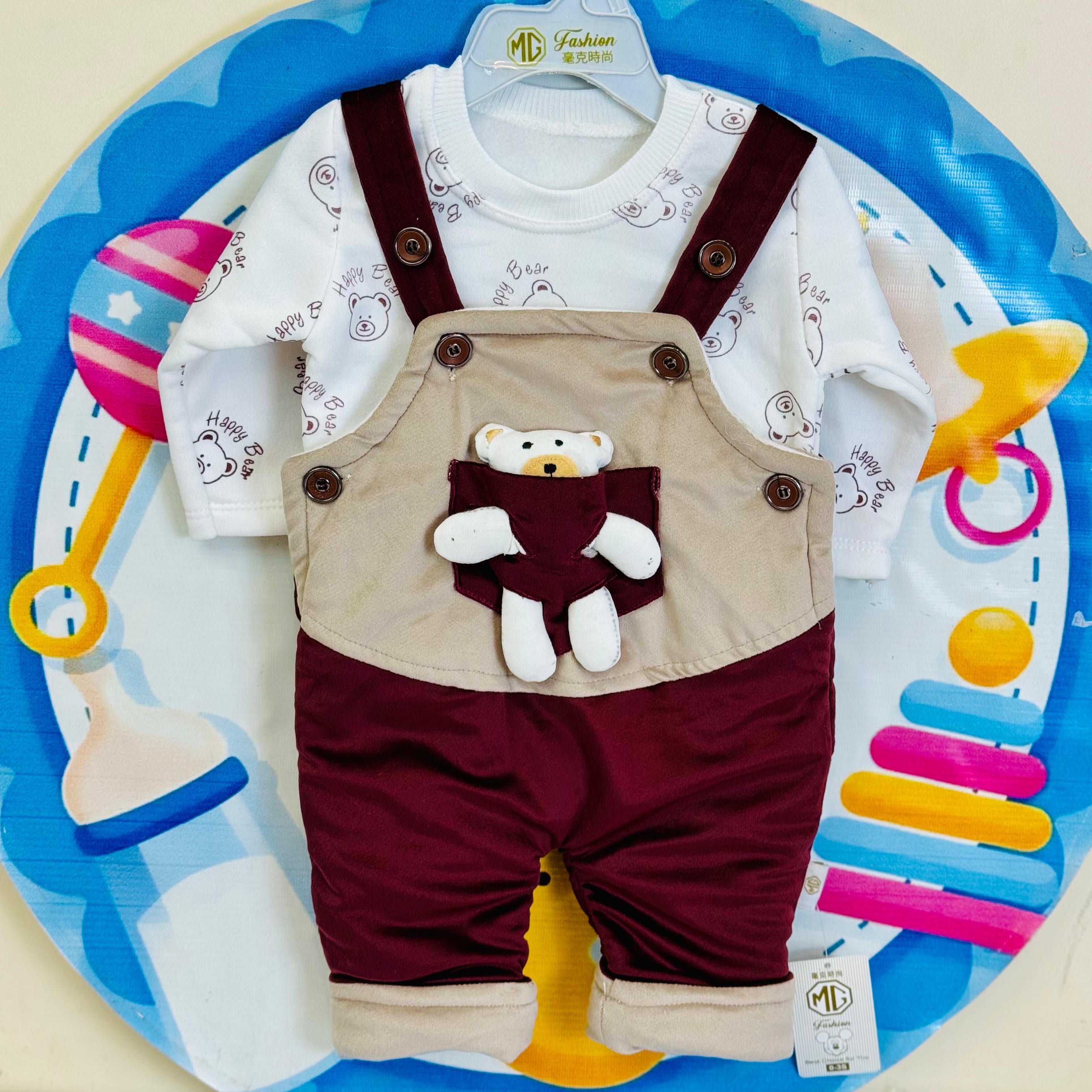 Türkish Velvet style duangaree romper set