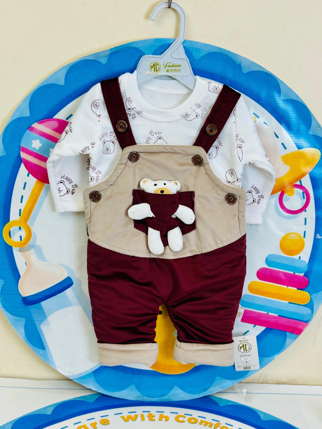 Türkish Velvet style duangaree romper set