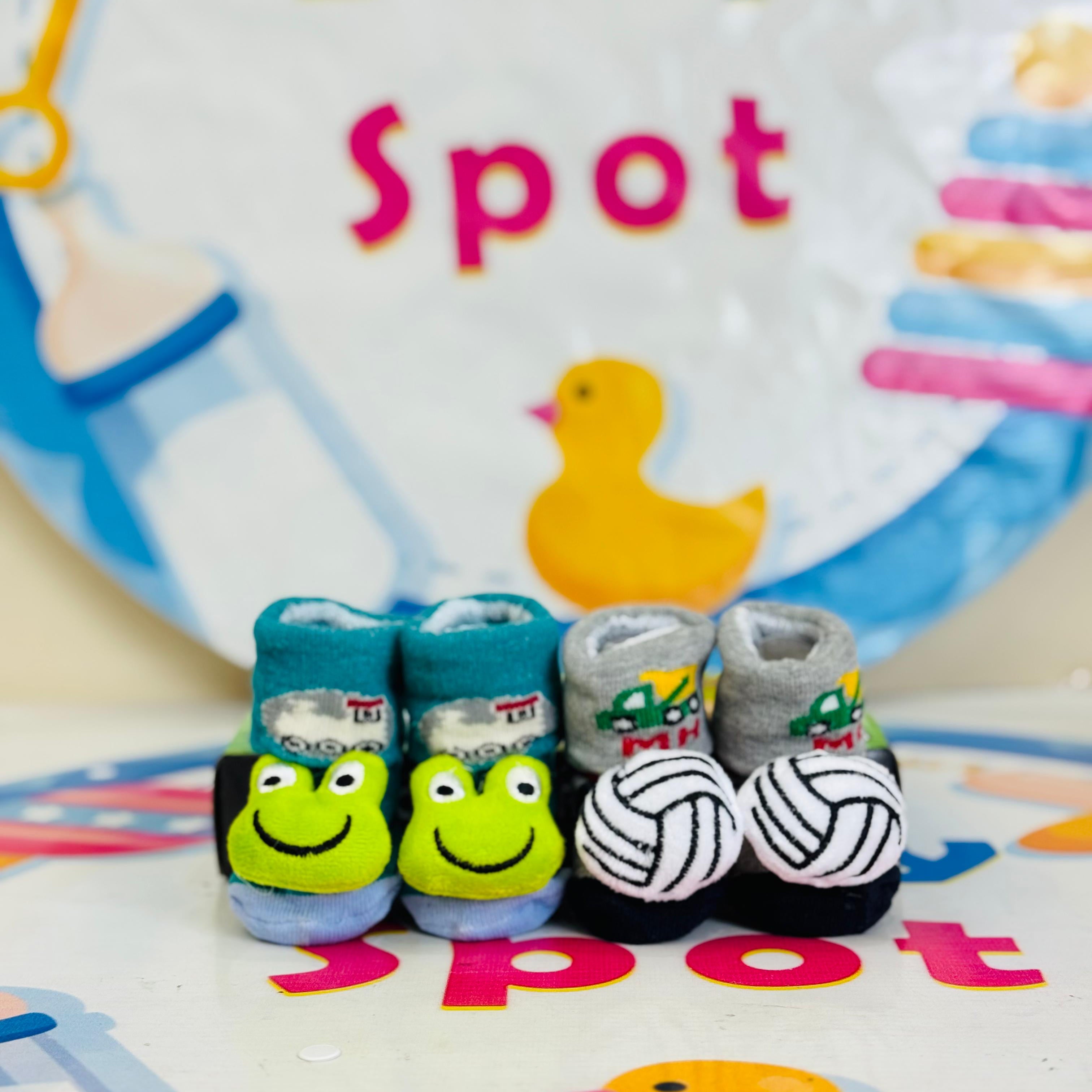 Bebe Fevor Branded Pack of 2 Socks Botties