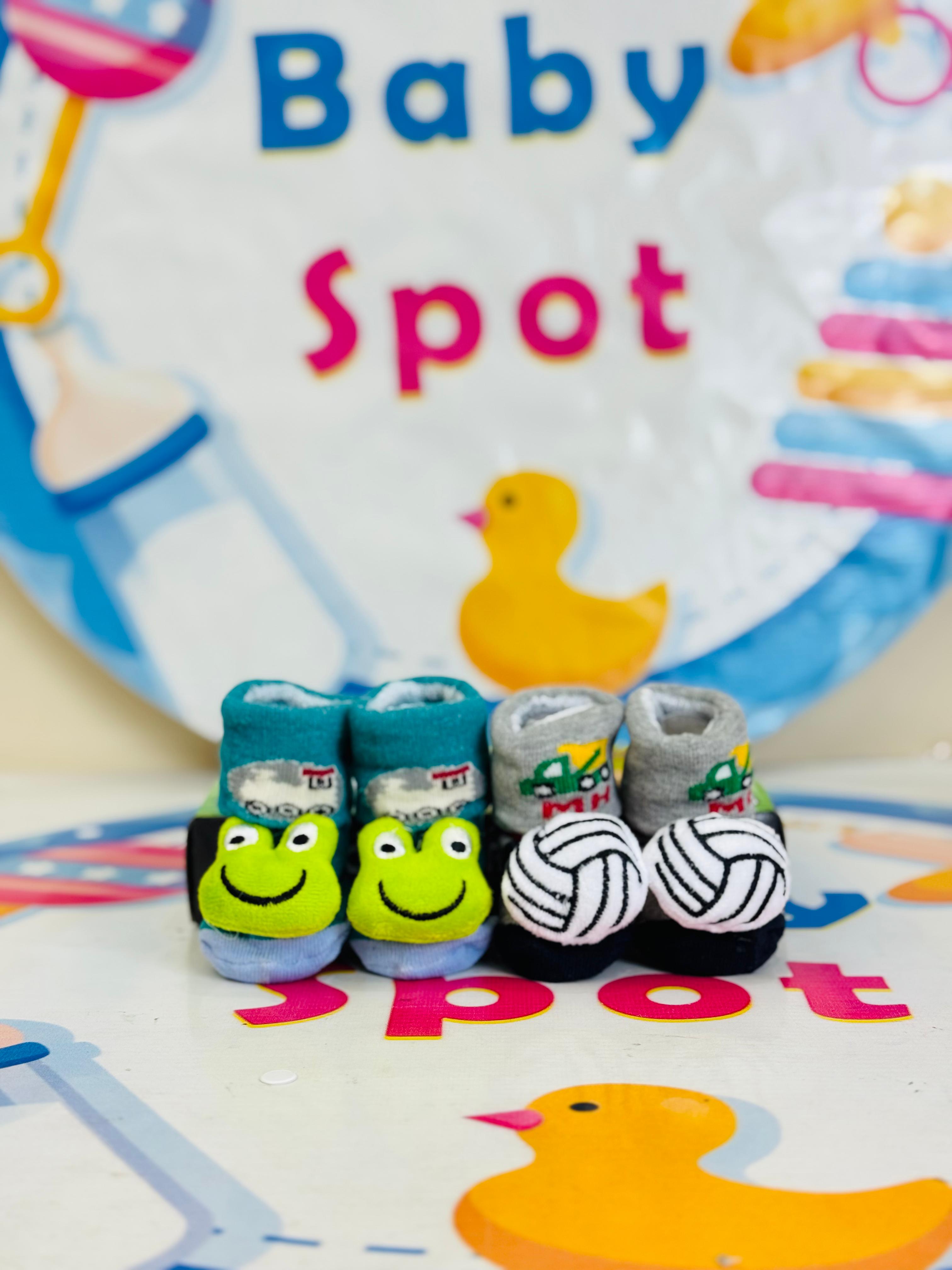 Bebe Fevor Branded Pack of 2 Socks Botties