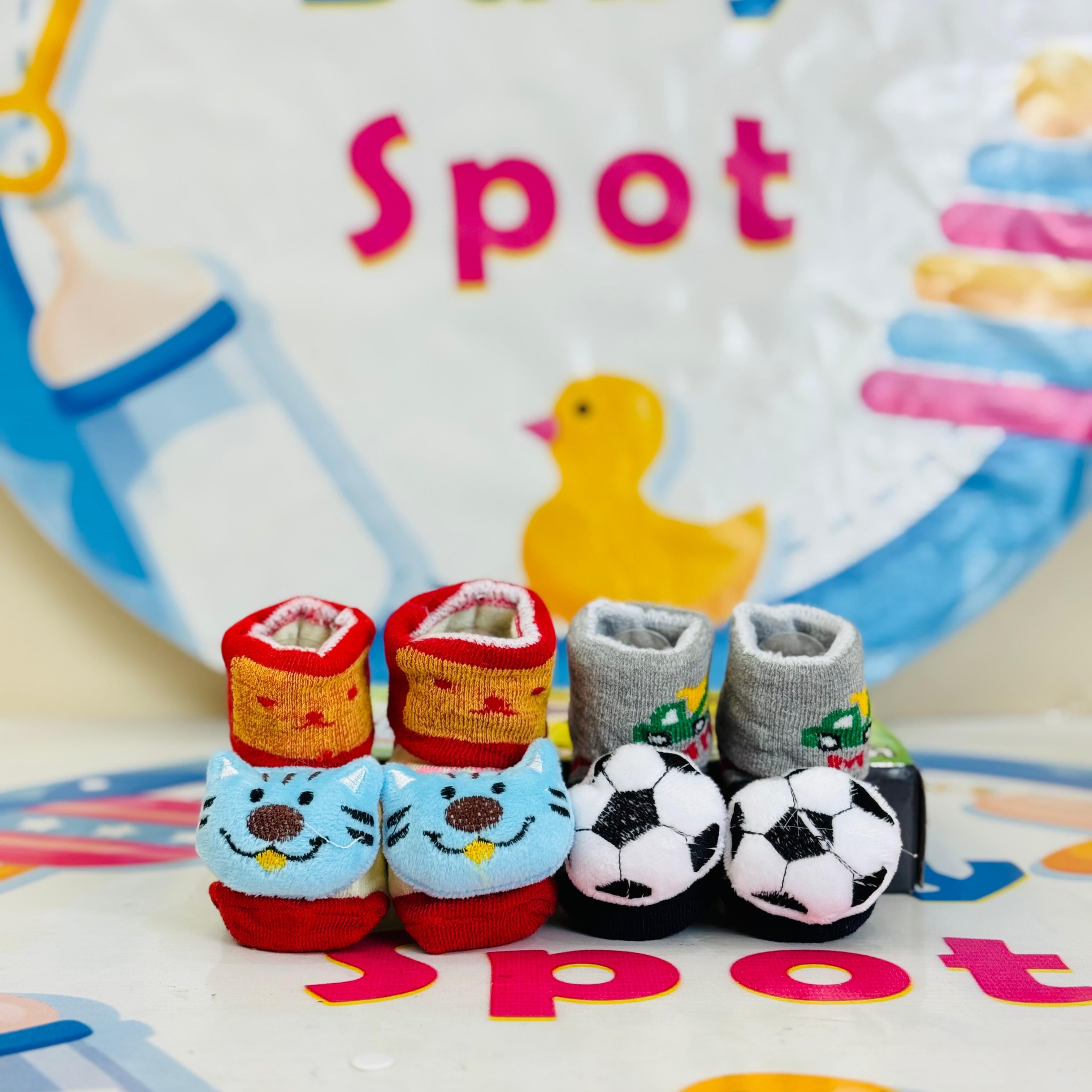 Bebe Fevor Branded Pack of 2 Socks Botties