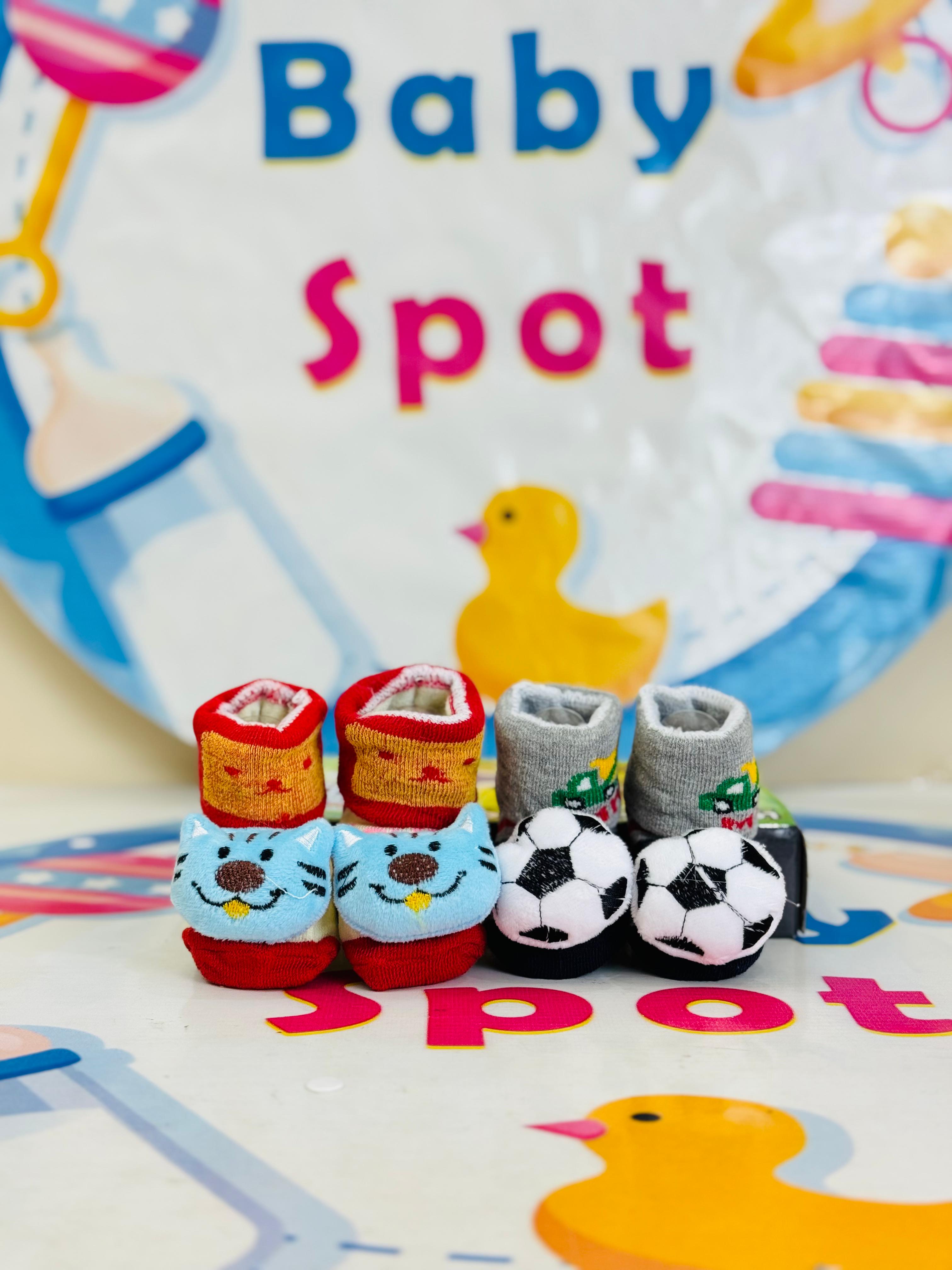 Bebe Fevor Branded Pack of 2 Socks Botties