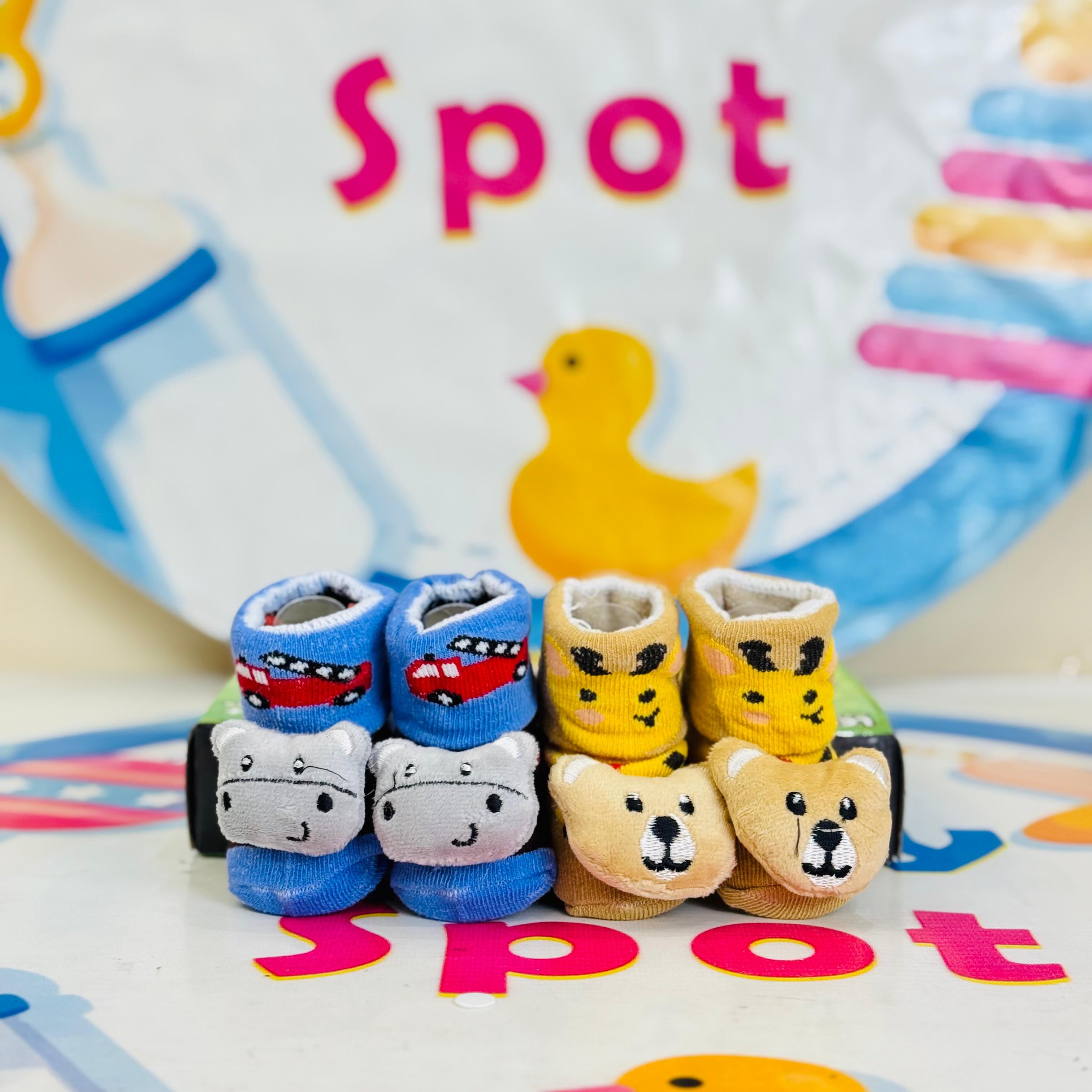 Bebe Fevor Branded Pack of 2 Socks Botties