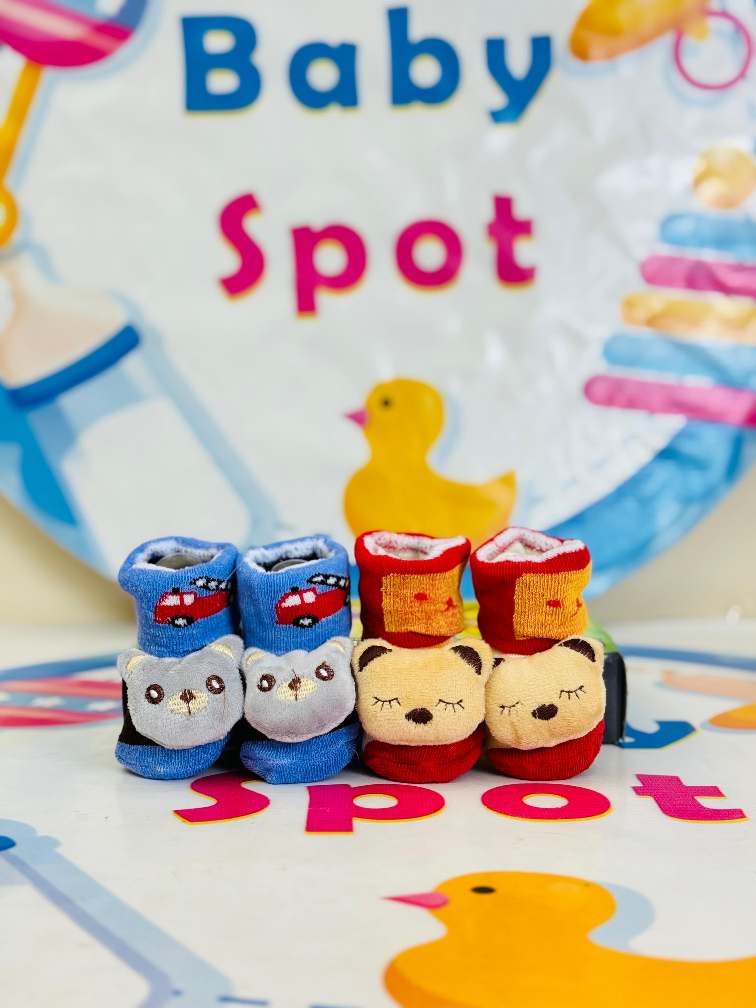 Bebe Fevor Branded Pack of 2 Socks Botties