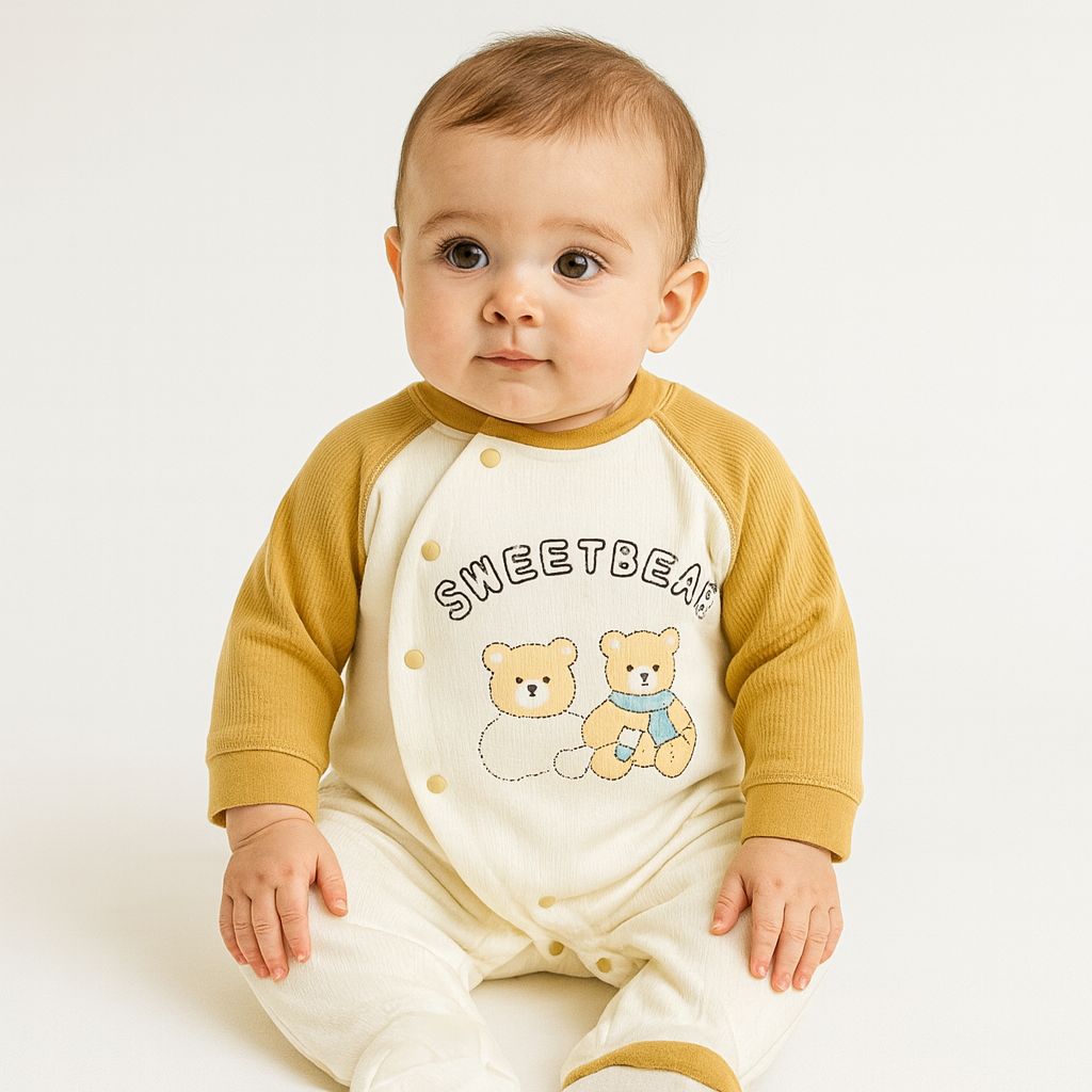 Baby Quilted Foaming Winter Rompers – Cozy & Stylish