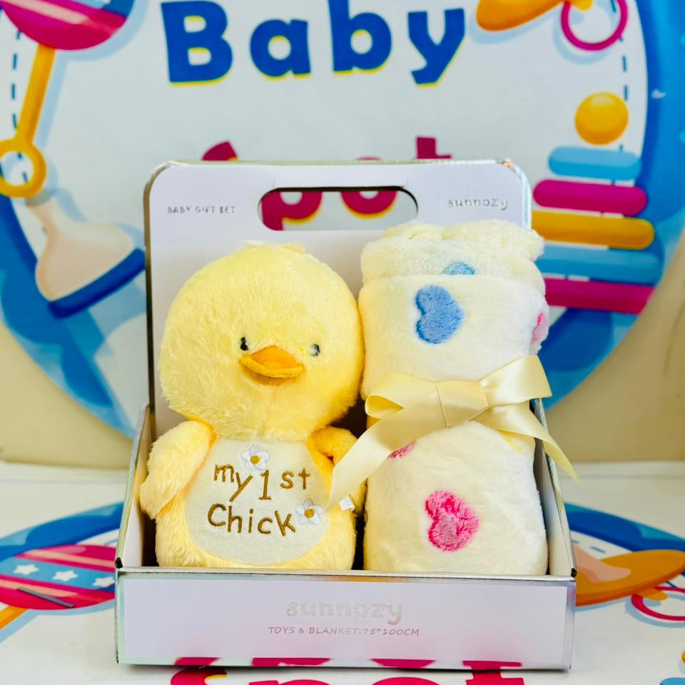 Sunnozy baby blanket with Toy Y2