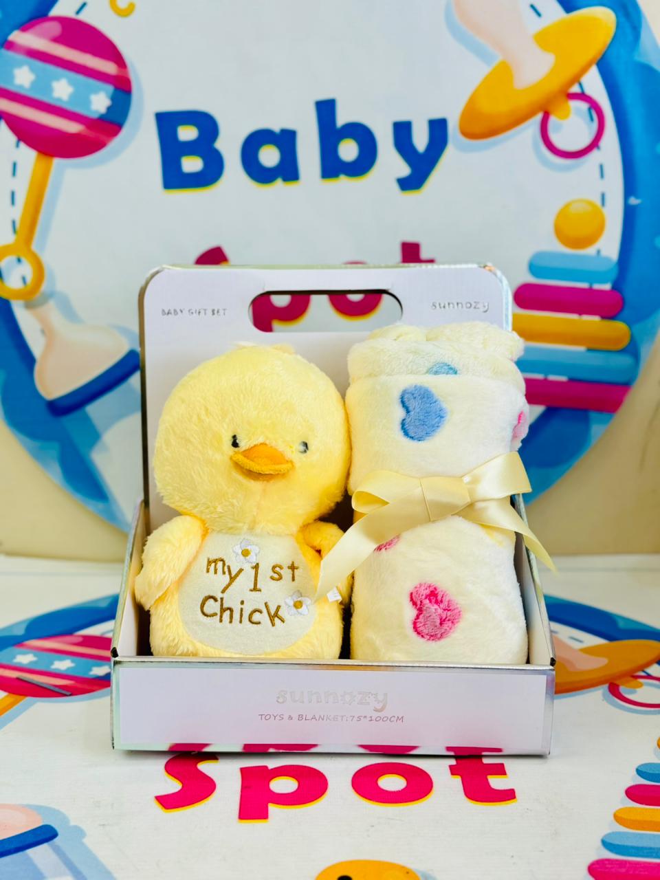 Sunnozy baby blanket with Toy Y2