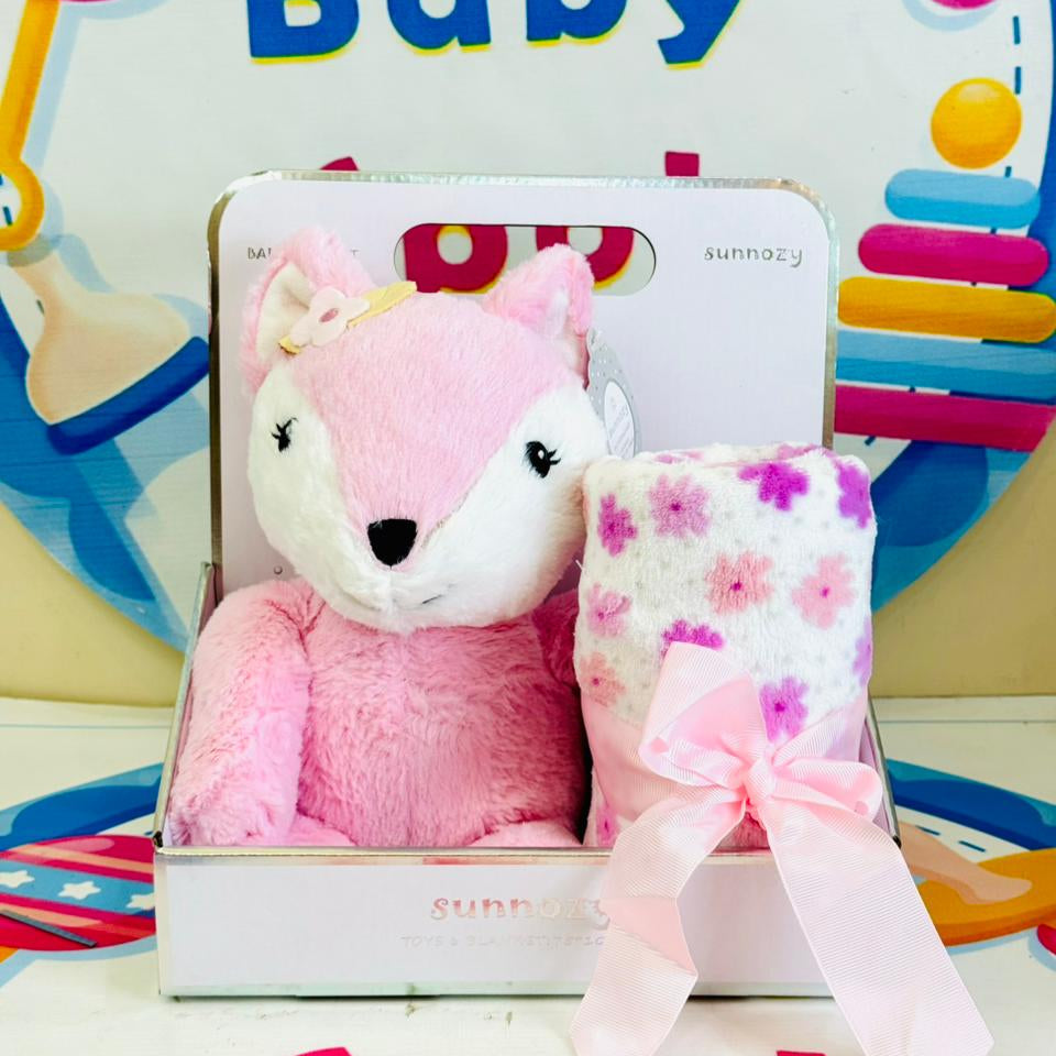 Sunnozy baby blanket with Toy p2