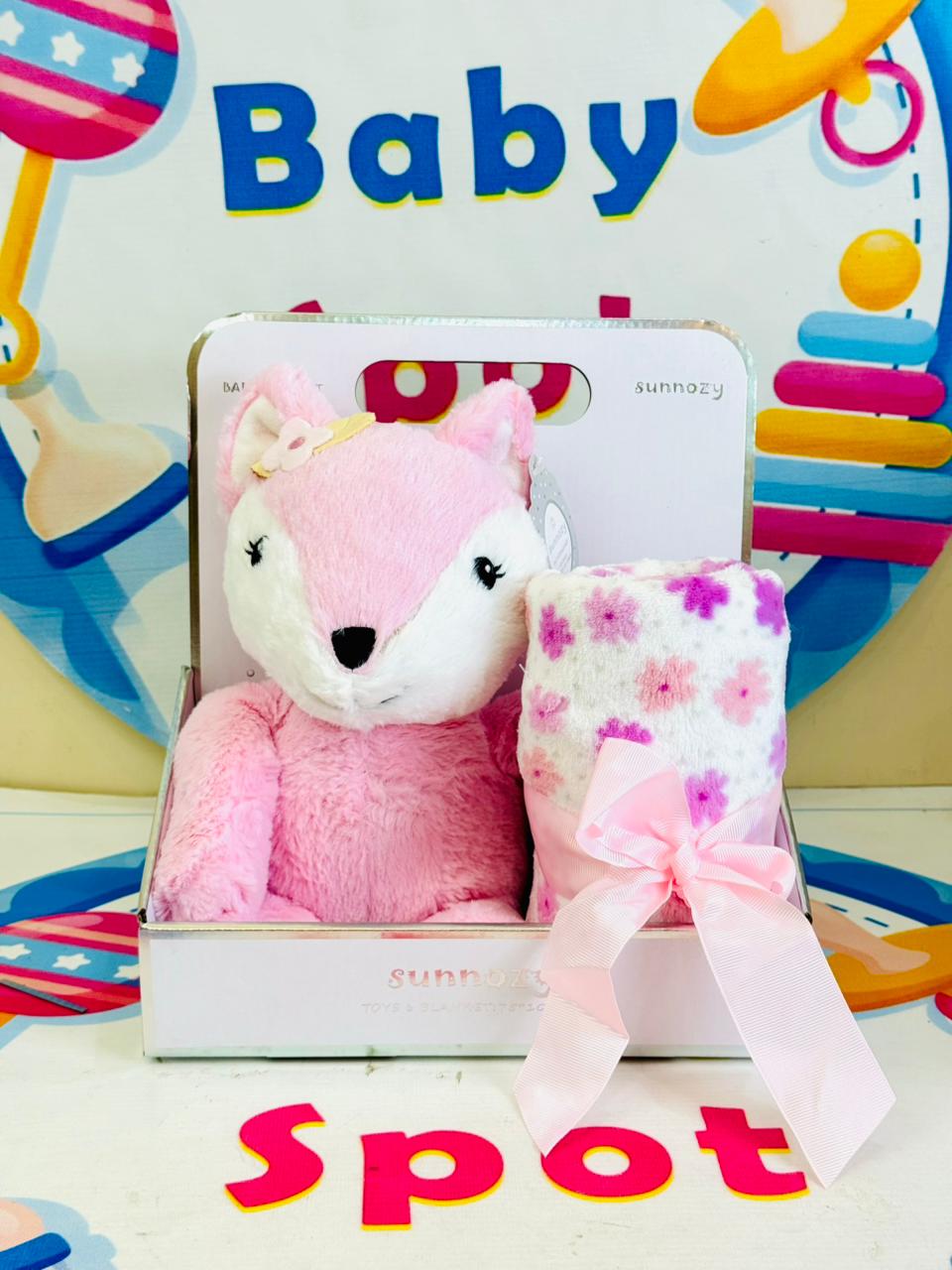 Sunnozy baby blanket with Toy p2