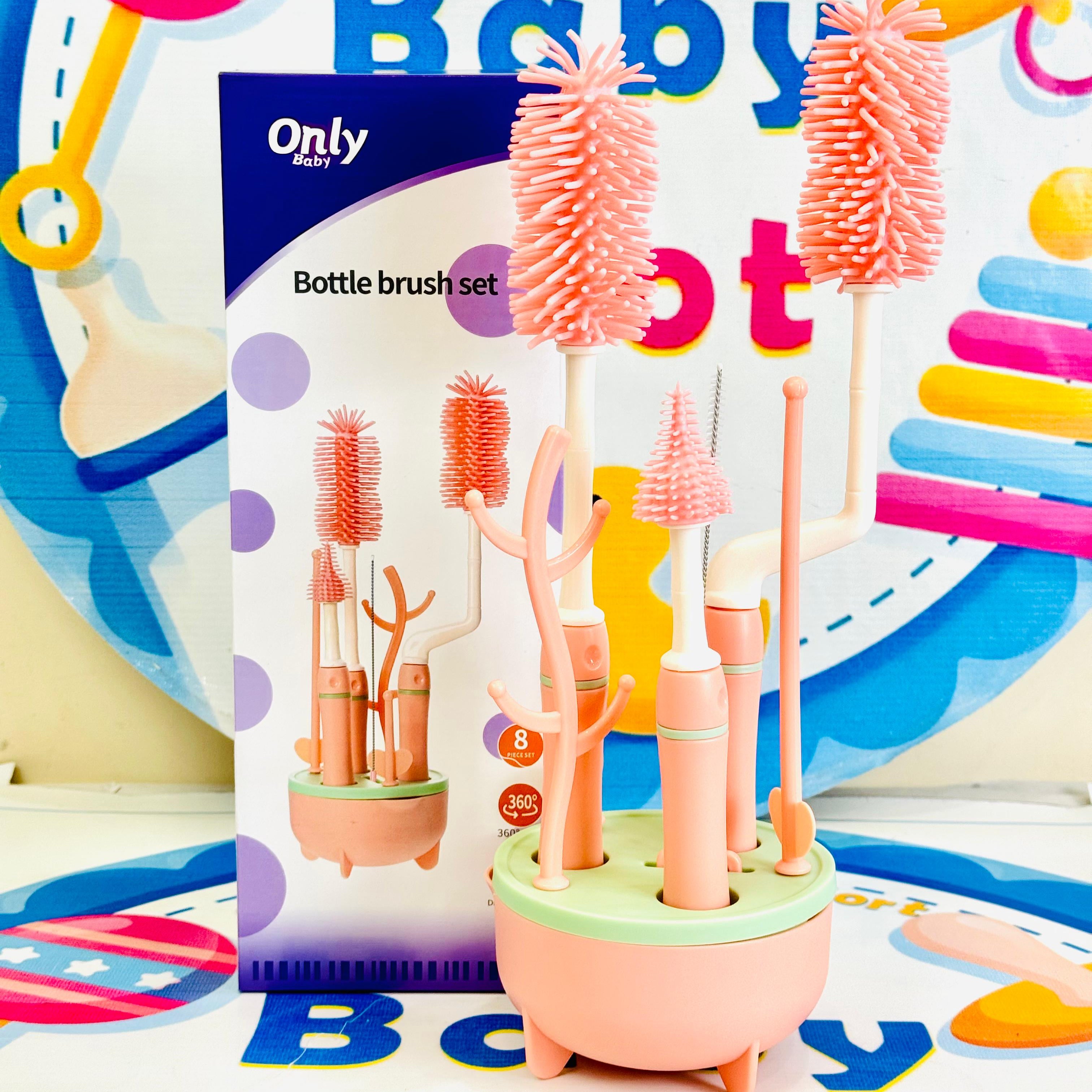 6-in-1 Silicone Baby Bottle Cleaning Brush Set