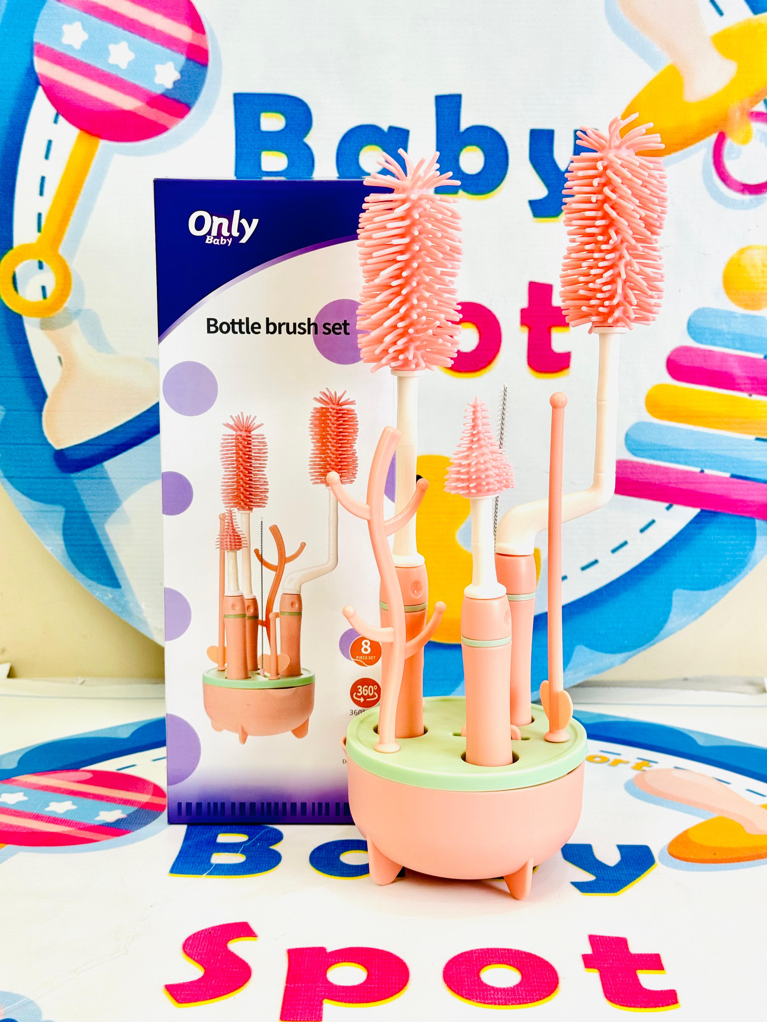 6-in-1 Silicone Baby Bottle Cleaning Brush Set