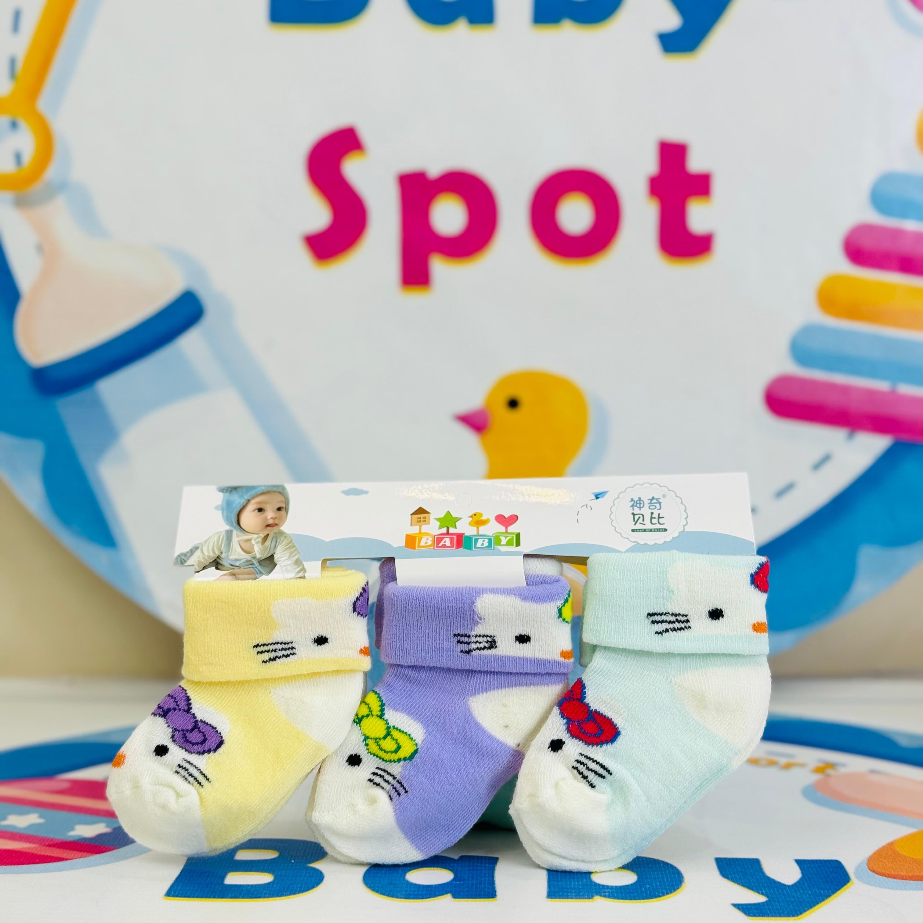 Baby –Set of 3 Socks for Newborns