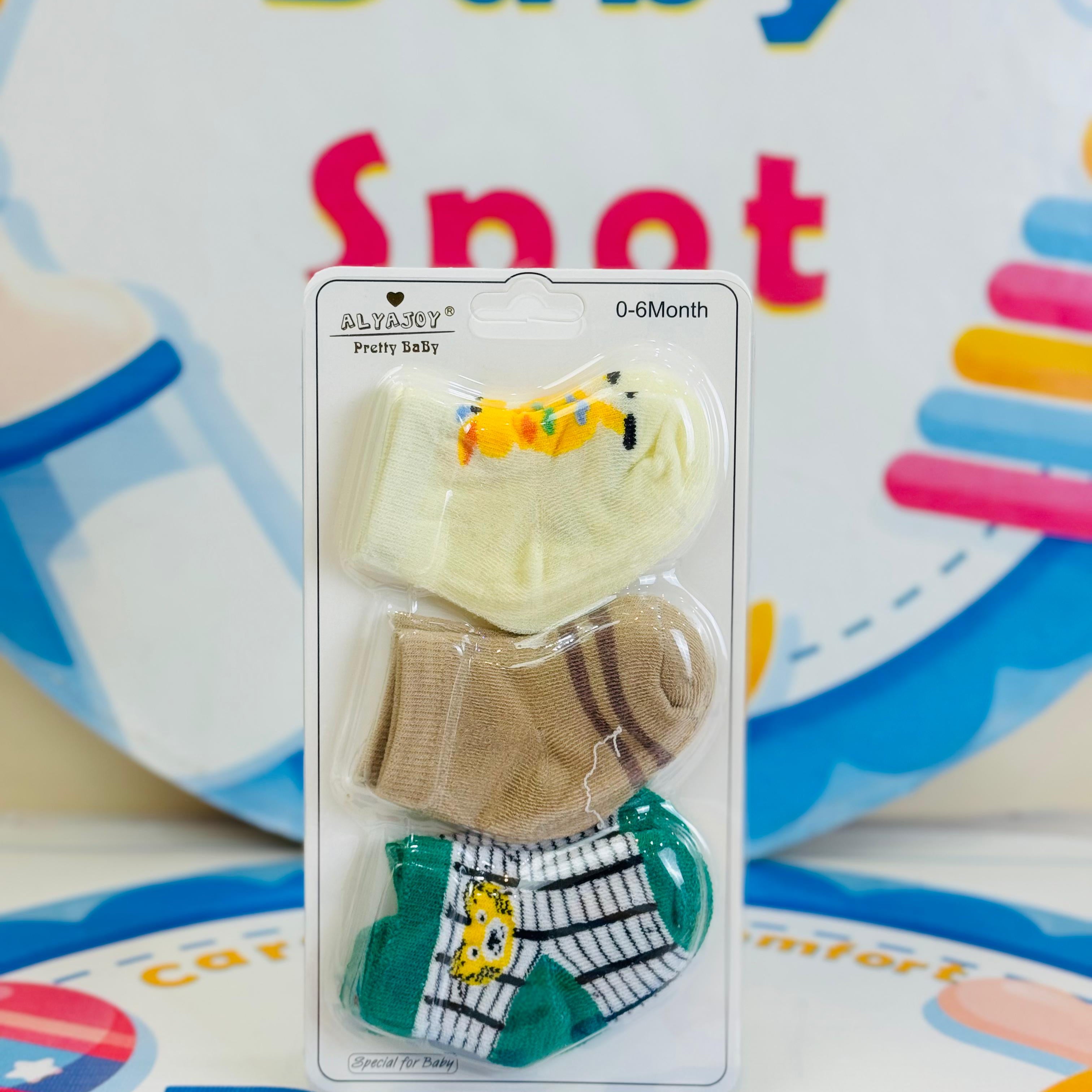 Hudson Baby –Set of 3 Socks for Newborns