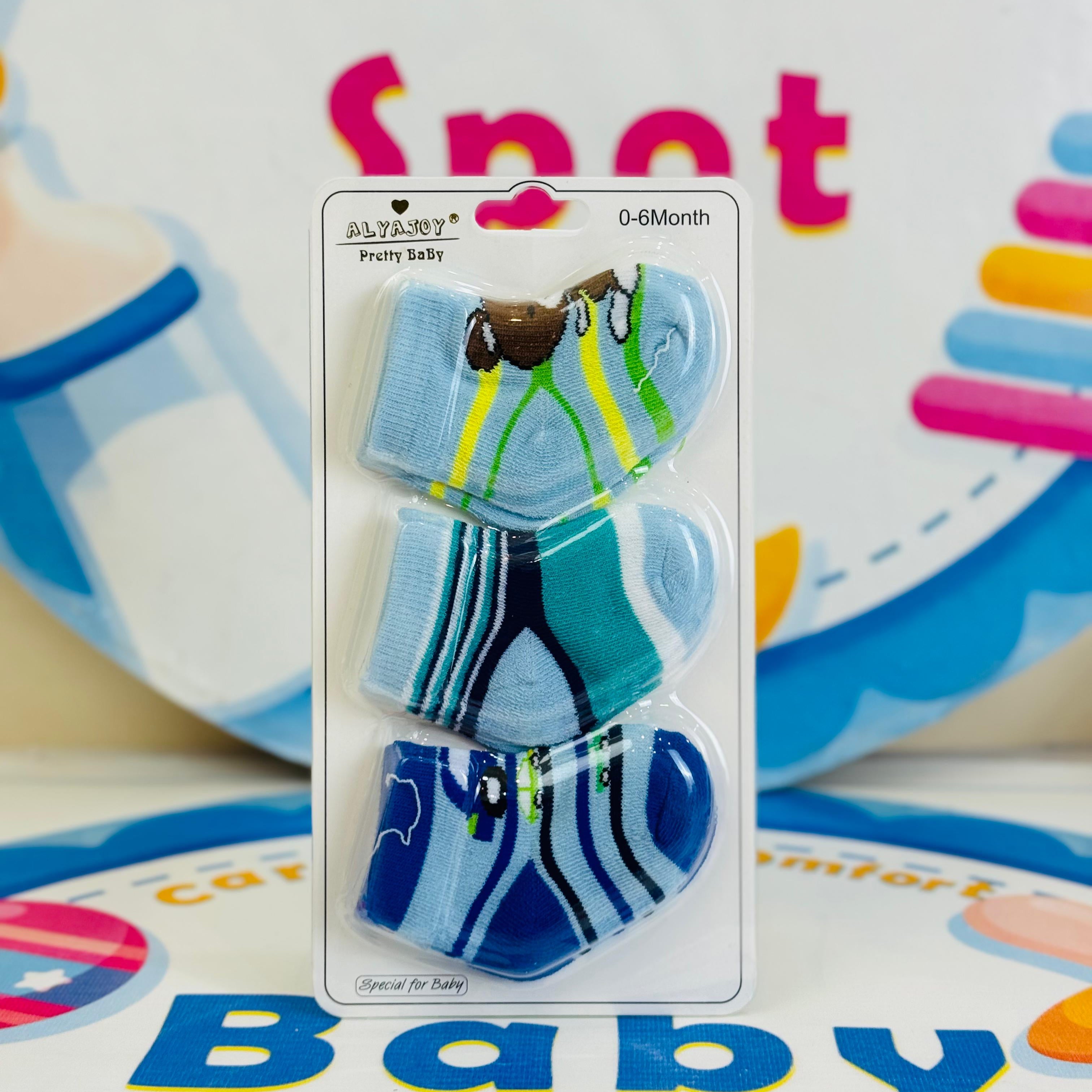 Hudson Baby –Set of 3 Socks for Newborns