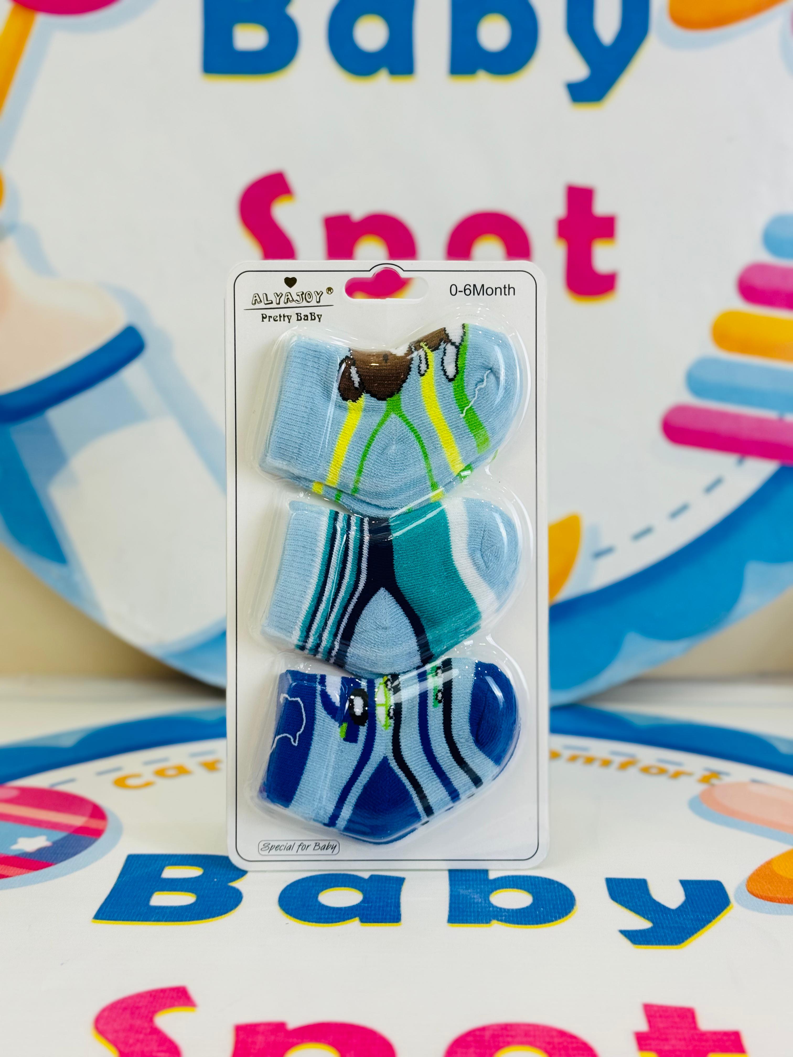 Hudson Baby –Set of 3 Socks for Newborns