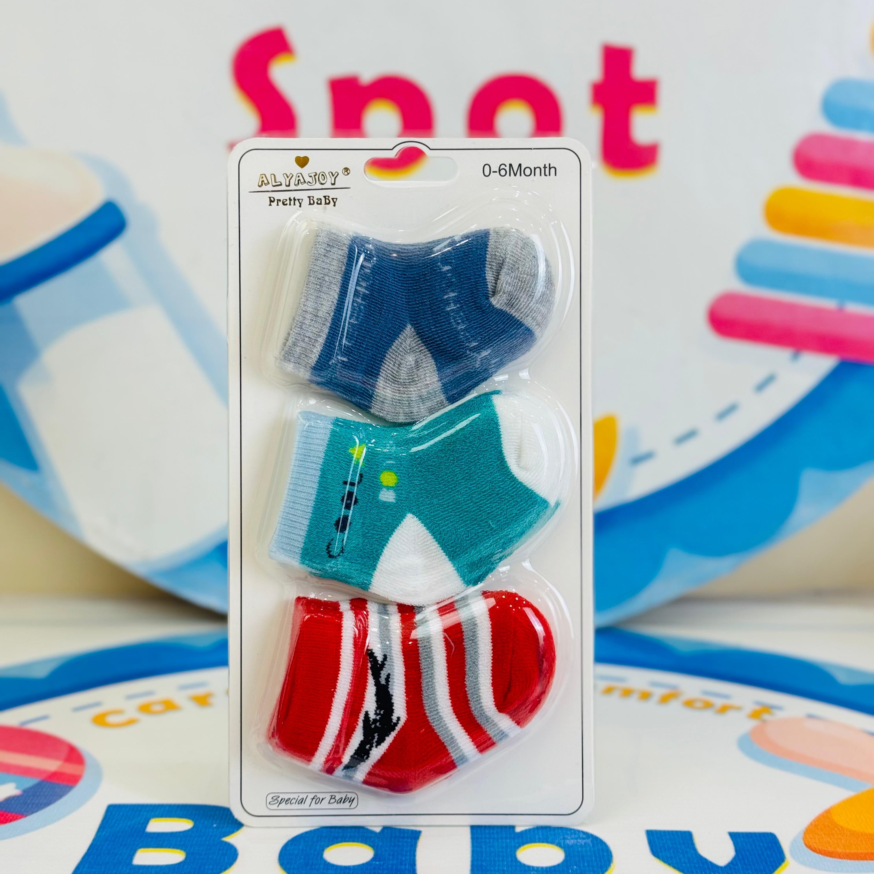 Hudson Baby –Set of 3 Socks for Newborns