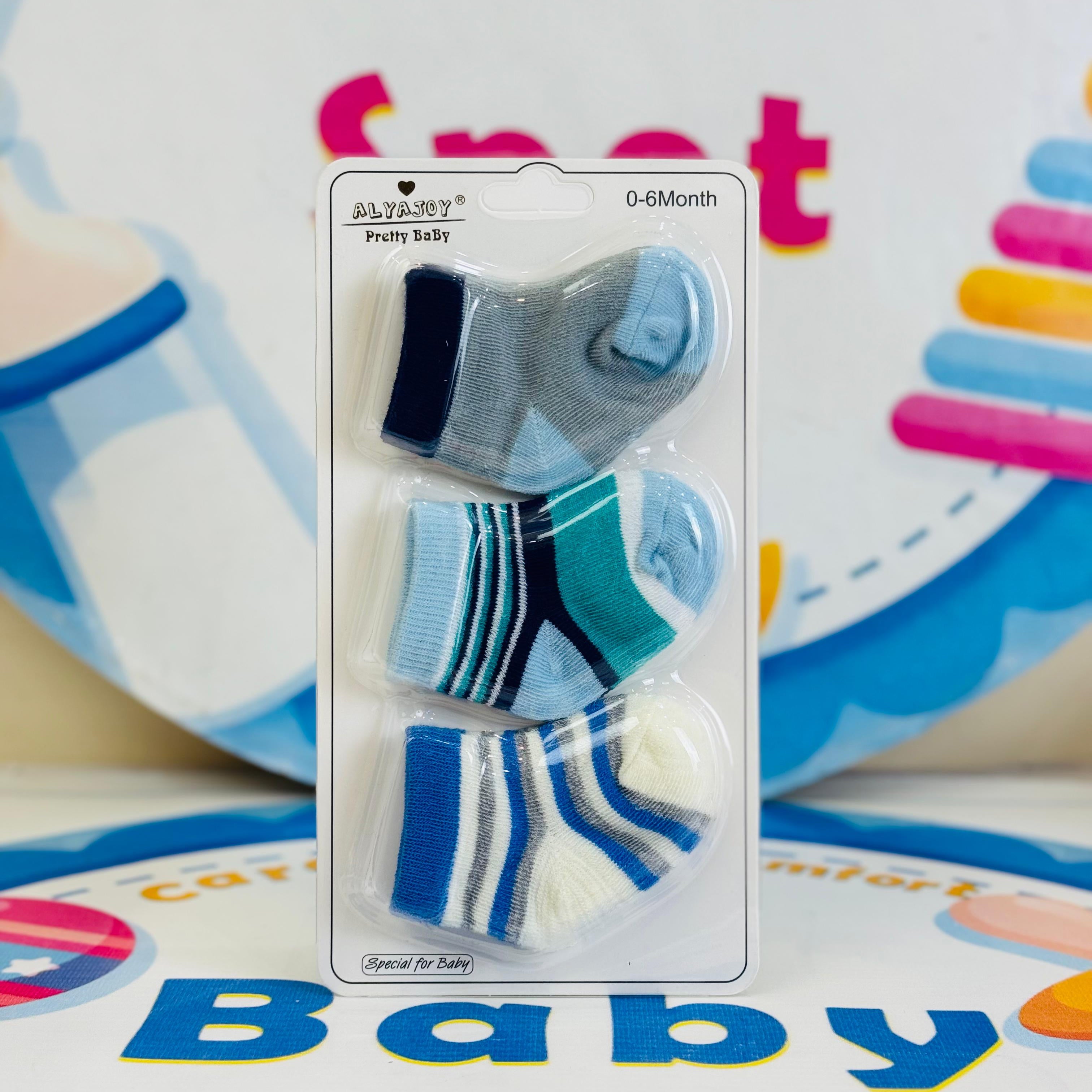 Hudson Baby –Set of 3 Socks for Newborns