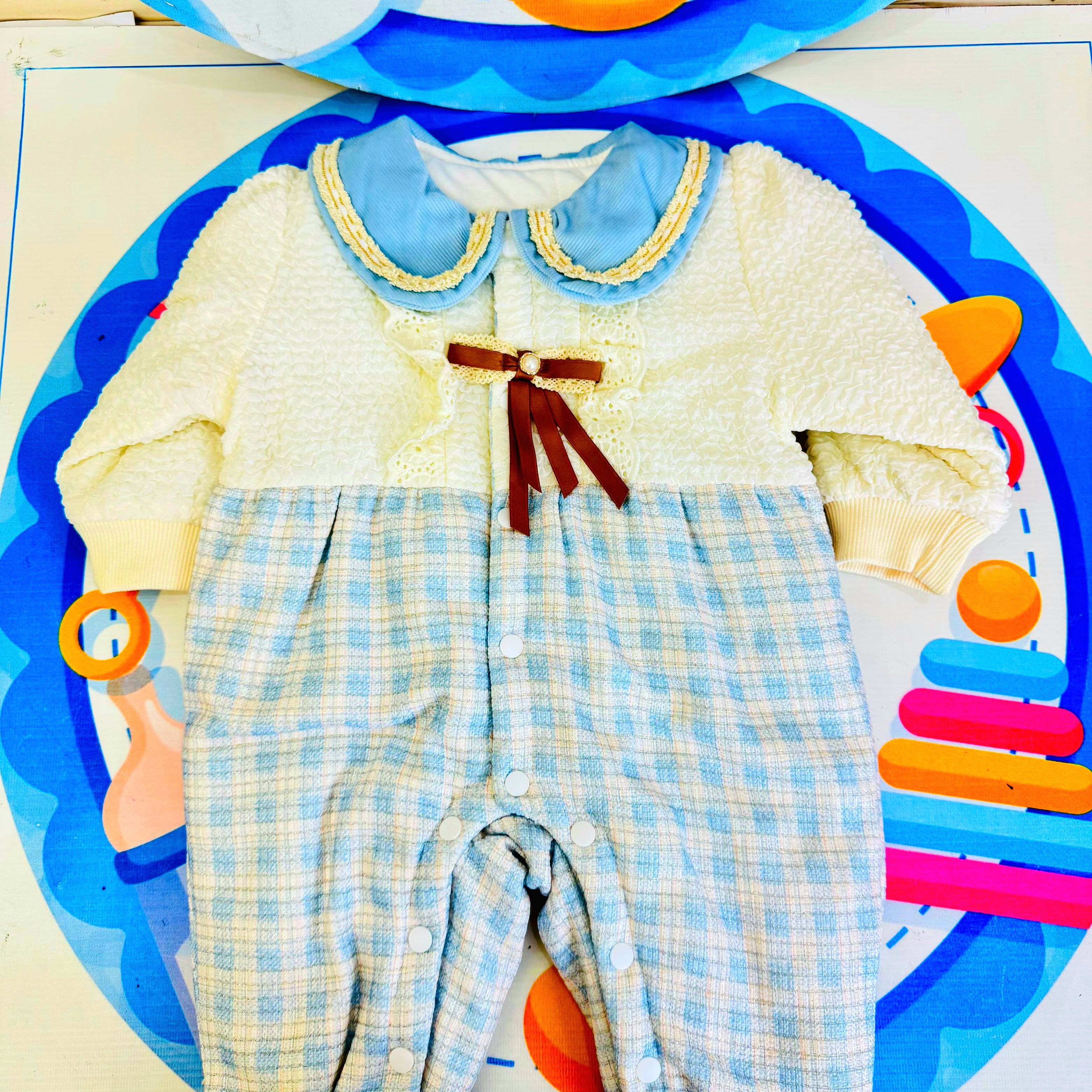 Baby Quilted Foaming Winter Rompers – Cozy & Stylish