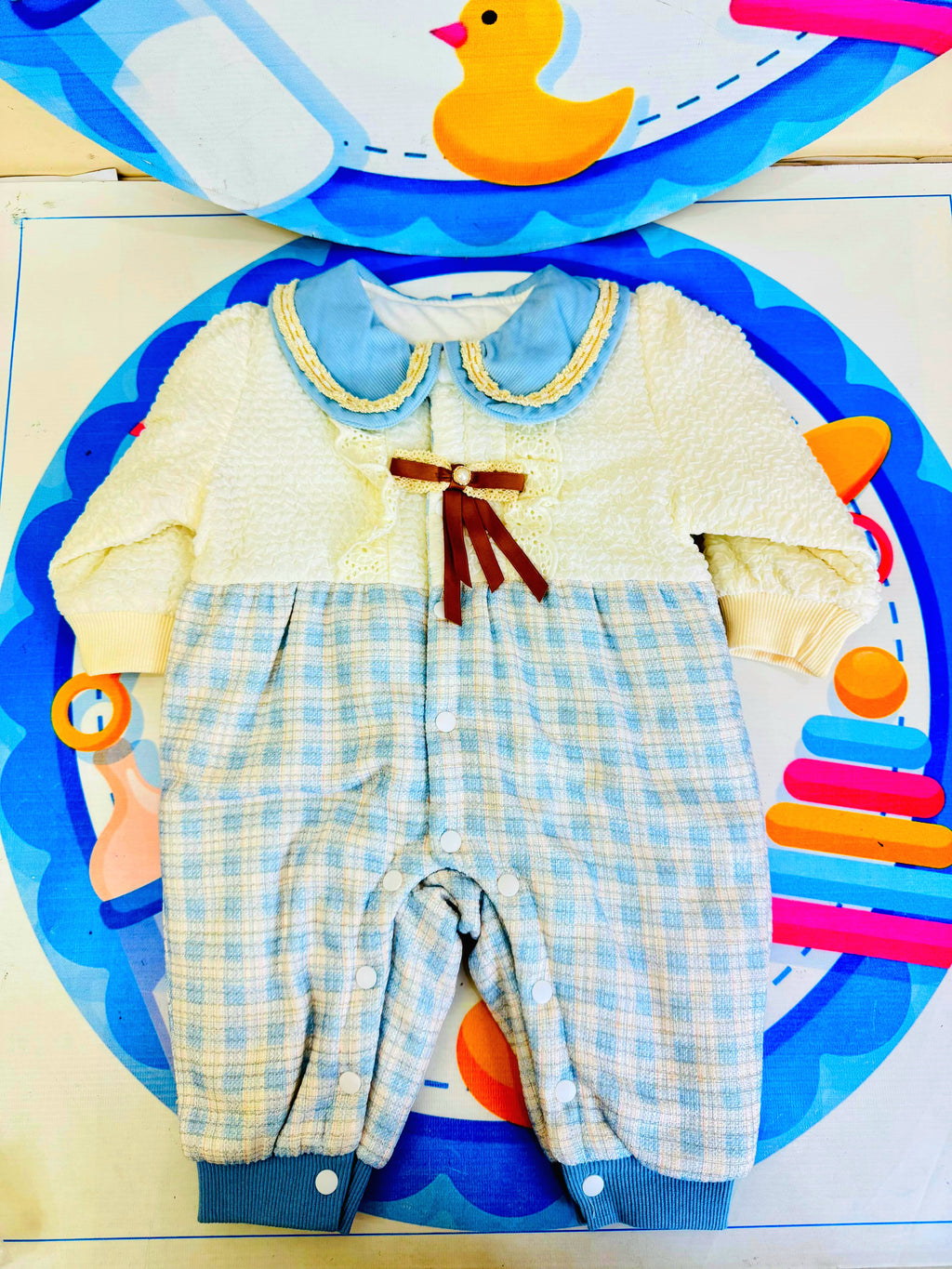 Baby Quilted Foaming Winter Rompers – Cozy & Stylish