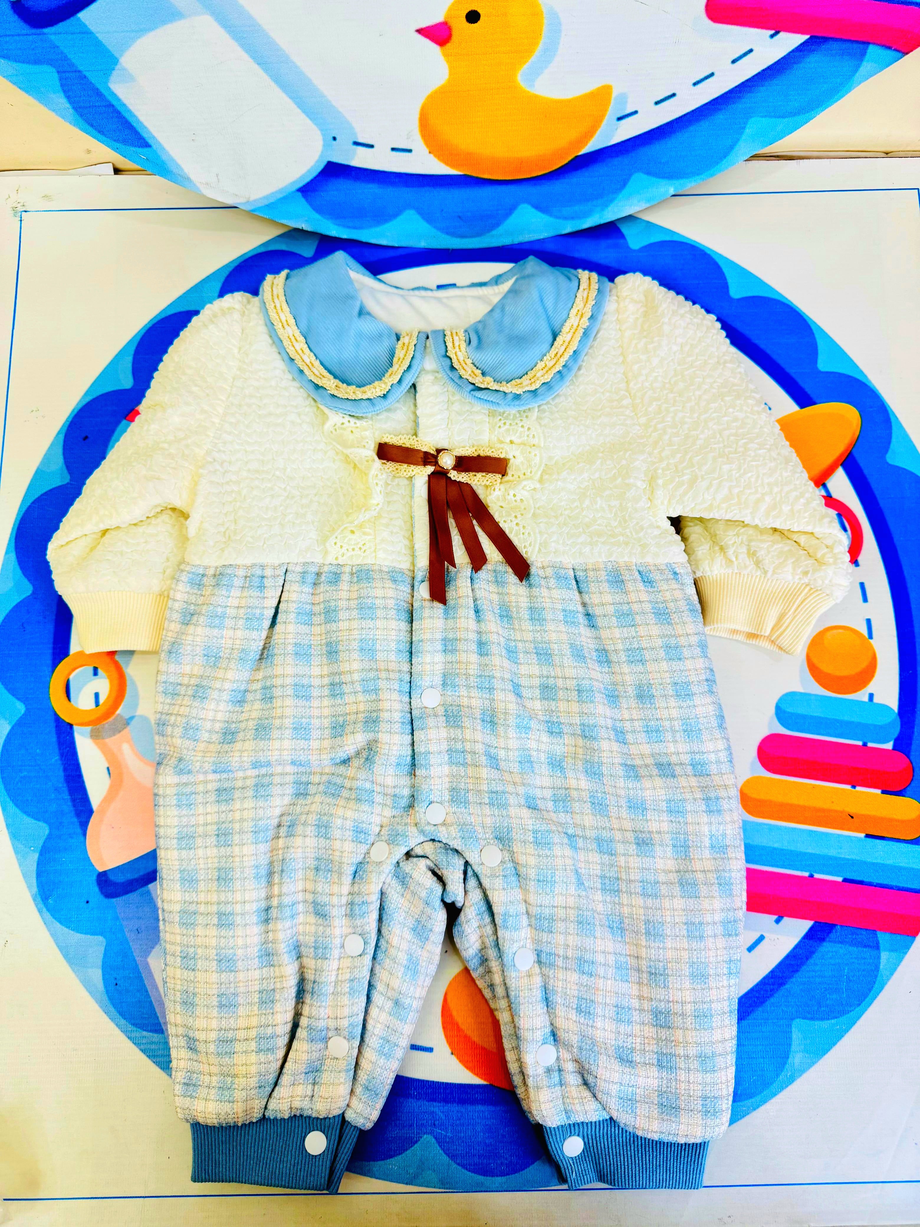 Baby Quilted Foaming Winter Rompers – Cozy & Stylish