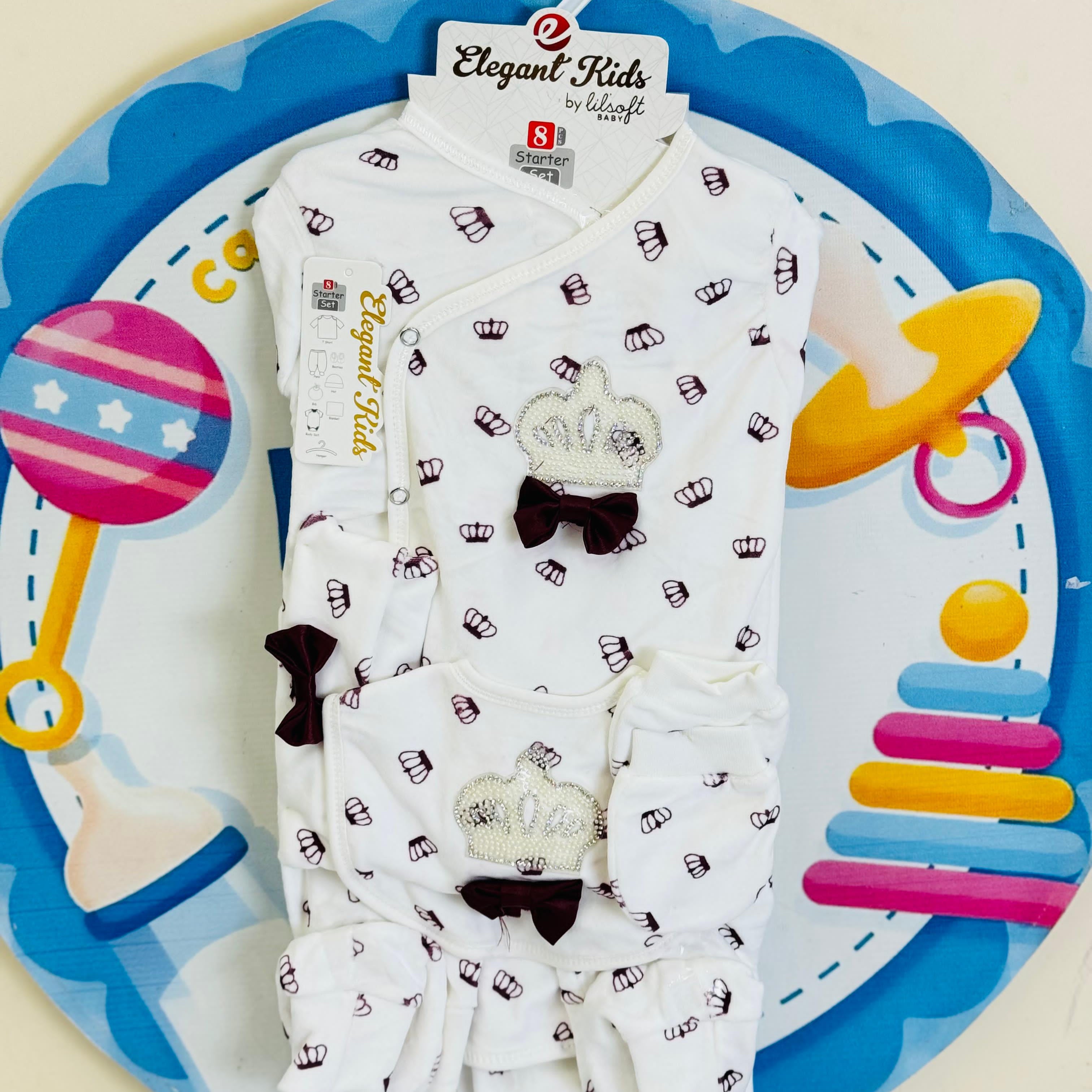 8 Pcs Winter Fleece Baby Starter Set – Warm & Cozy