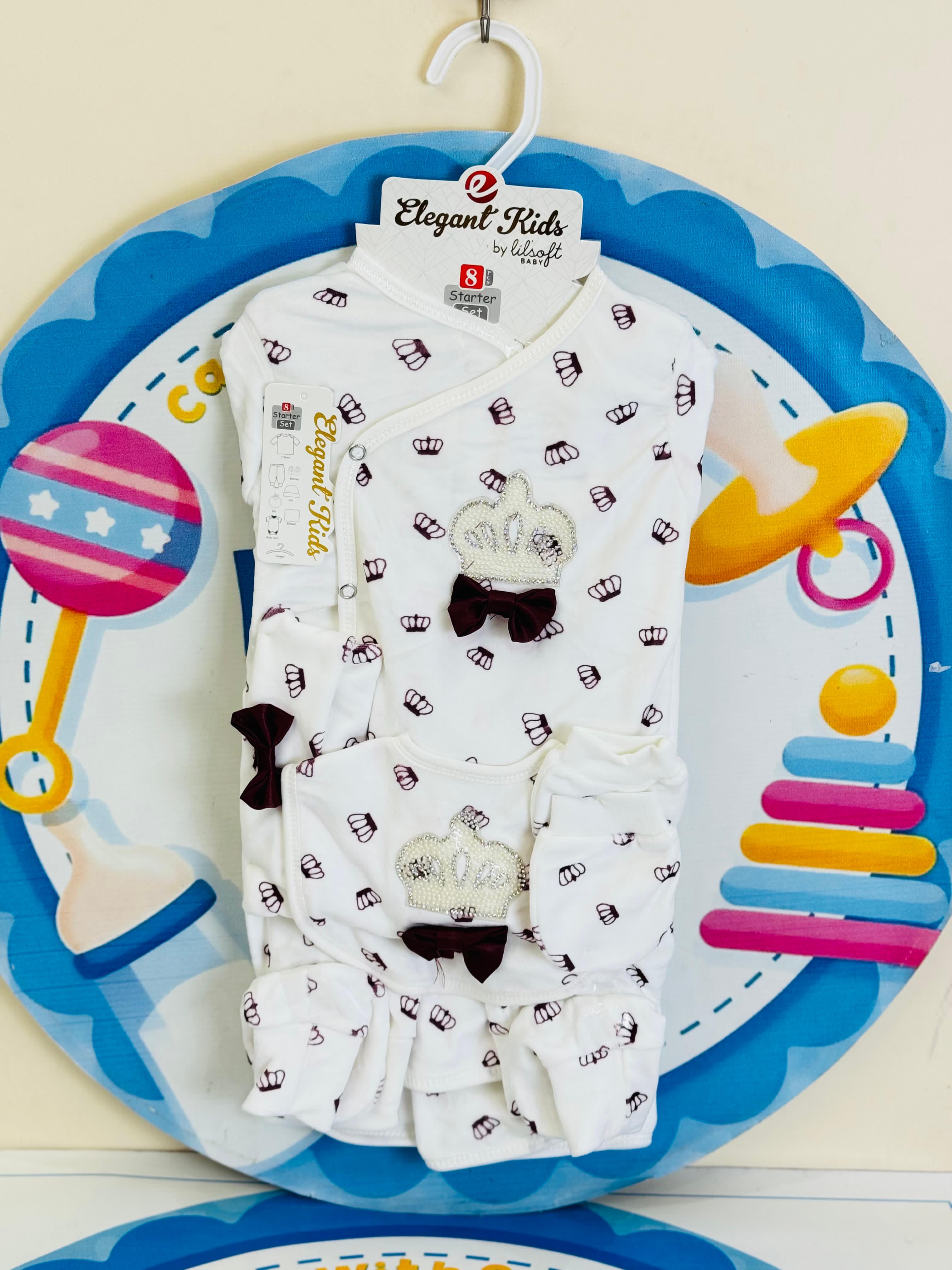 8 Pcs Winter Fleece Baby Starter Set – Warm & Cozy