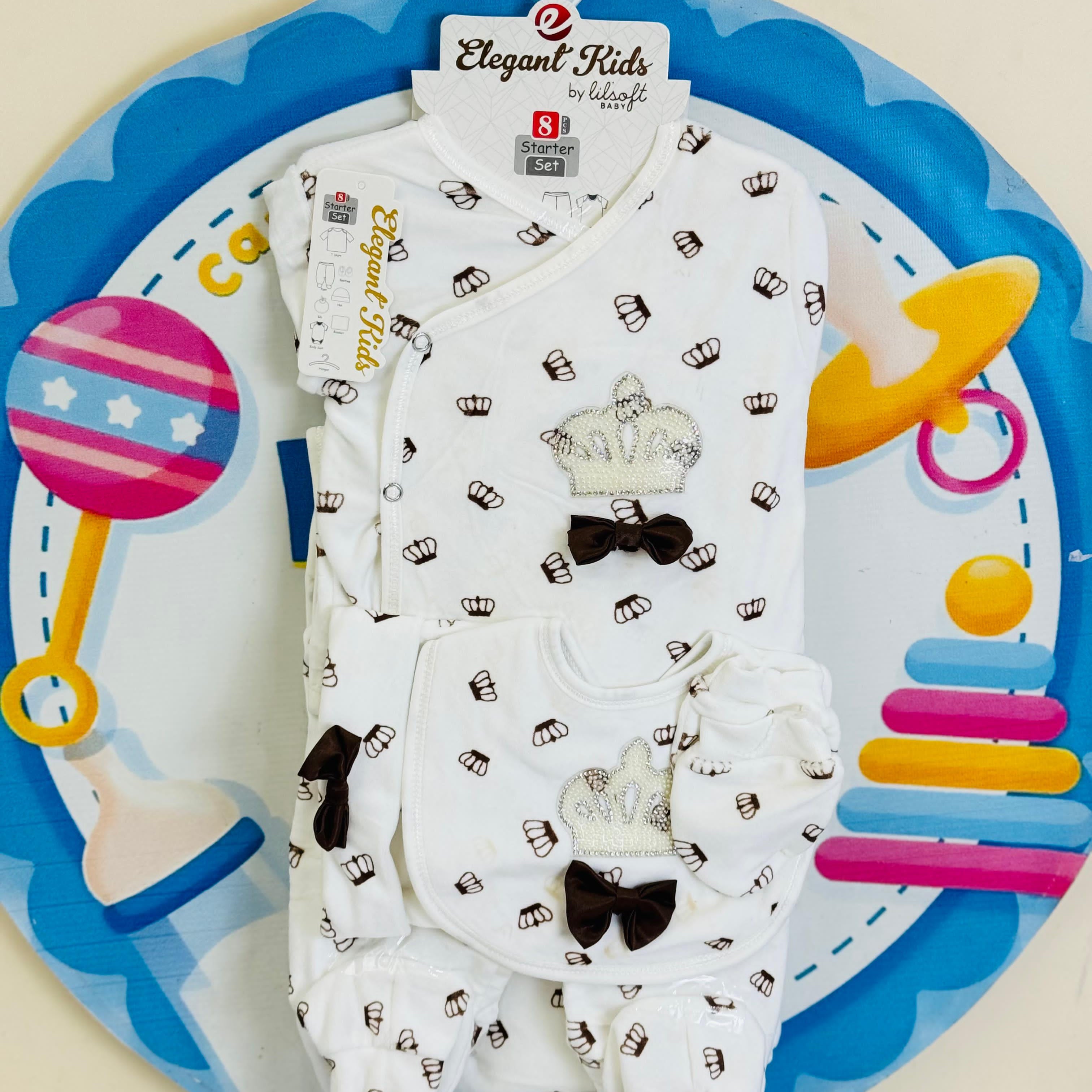 8 Pcs Winter Fleece Baby Starter Set – Warm & Cozy