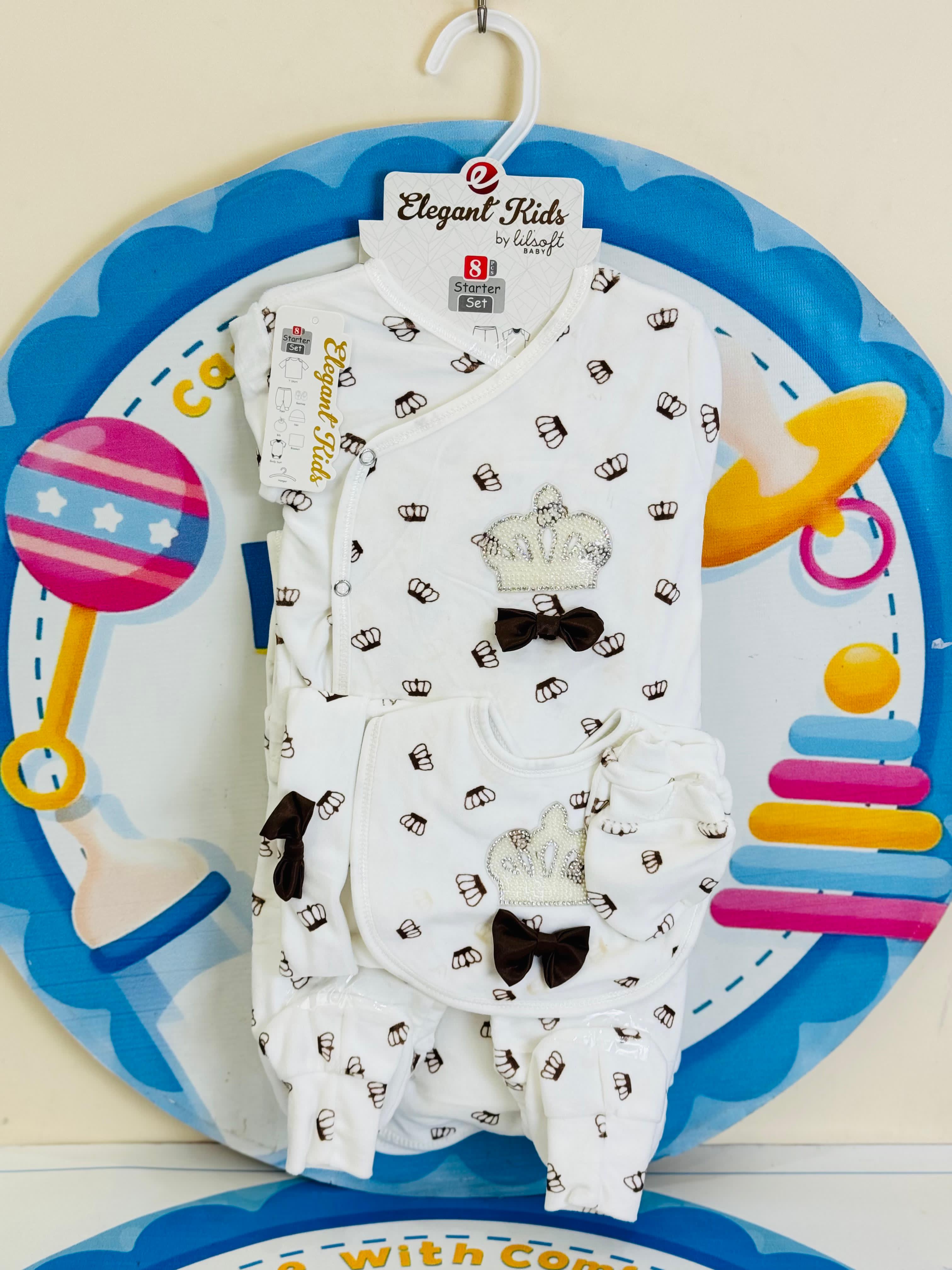 8 Pcs Winter Fleece Baby Starter Set – Warm & Cozy