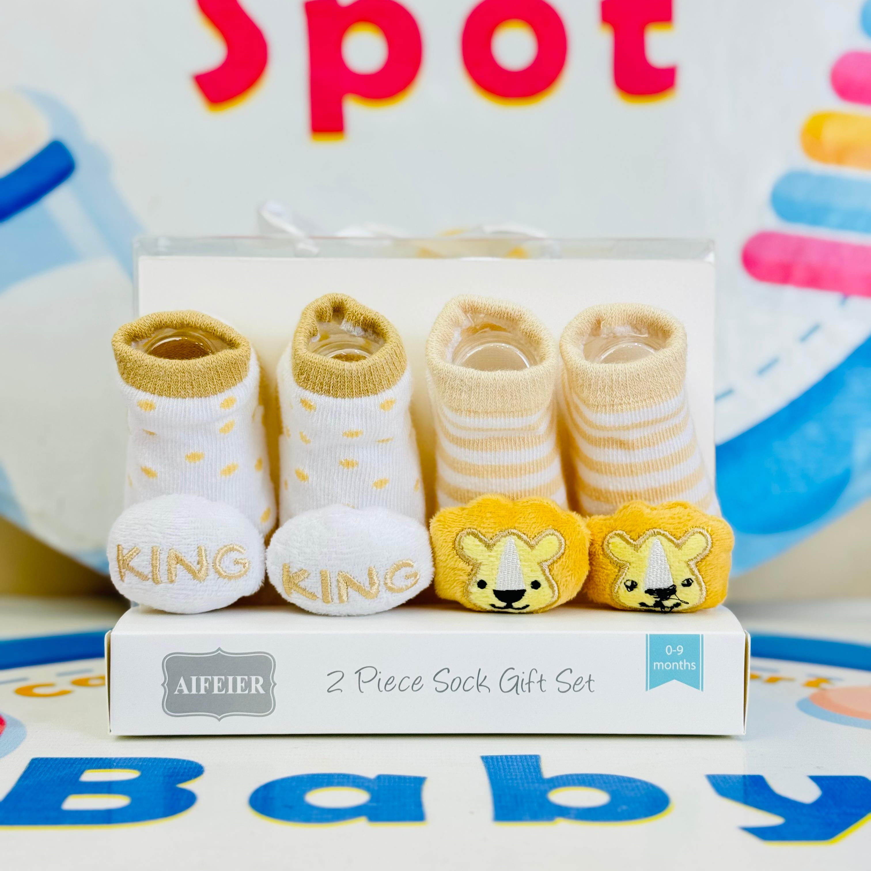 AIFEIER Branded Pack of 2 Socks Botties